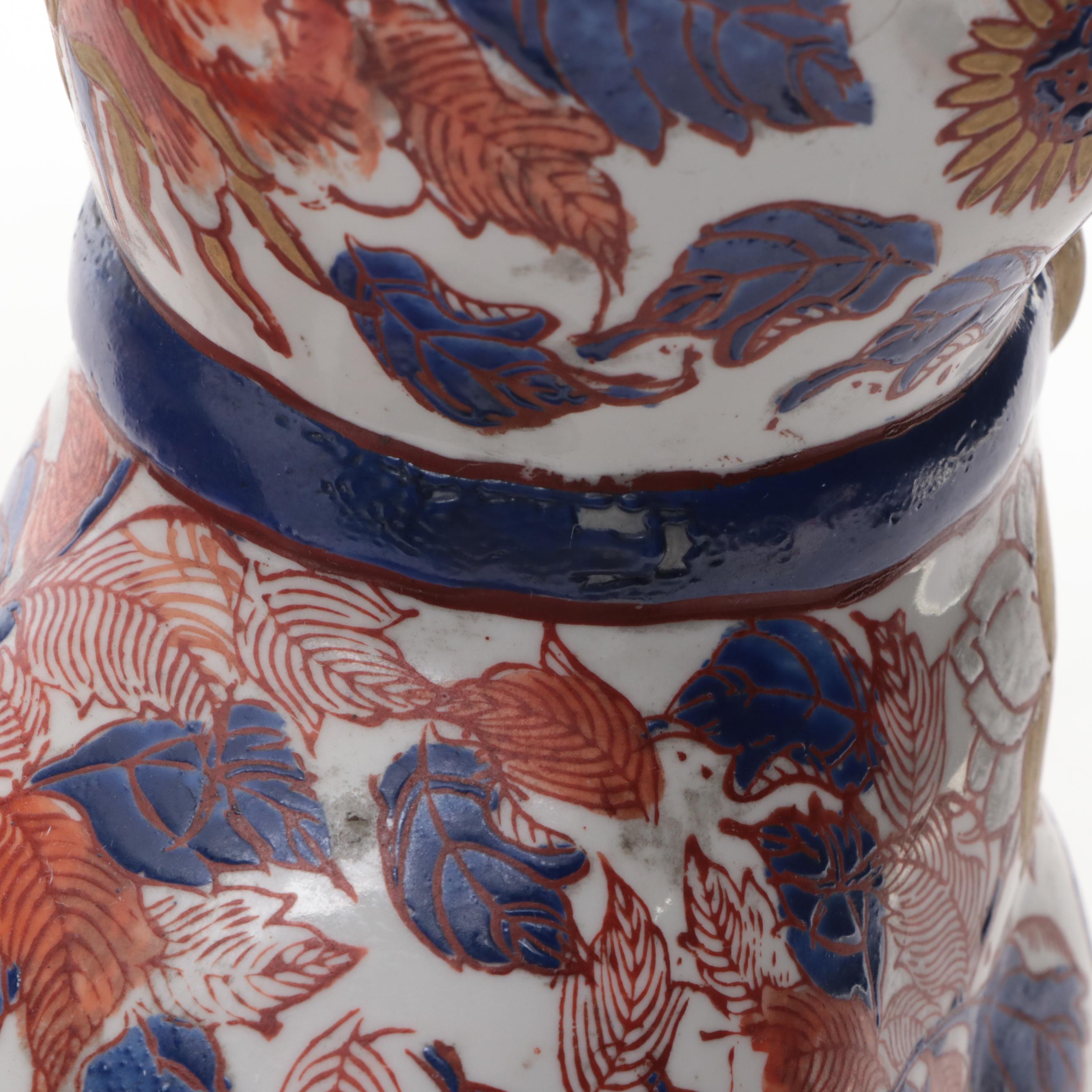 Japanese Porcelain Imari Cat Figurines