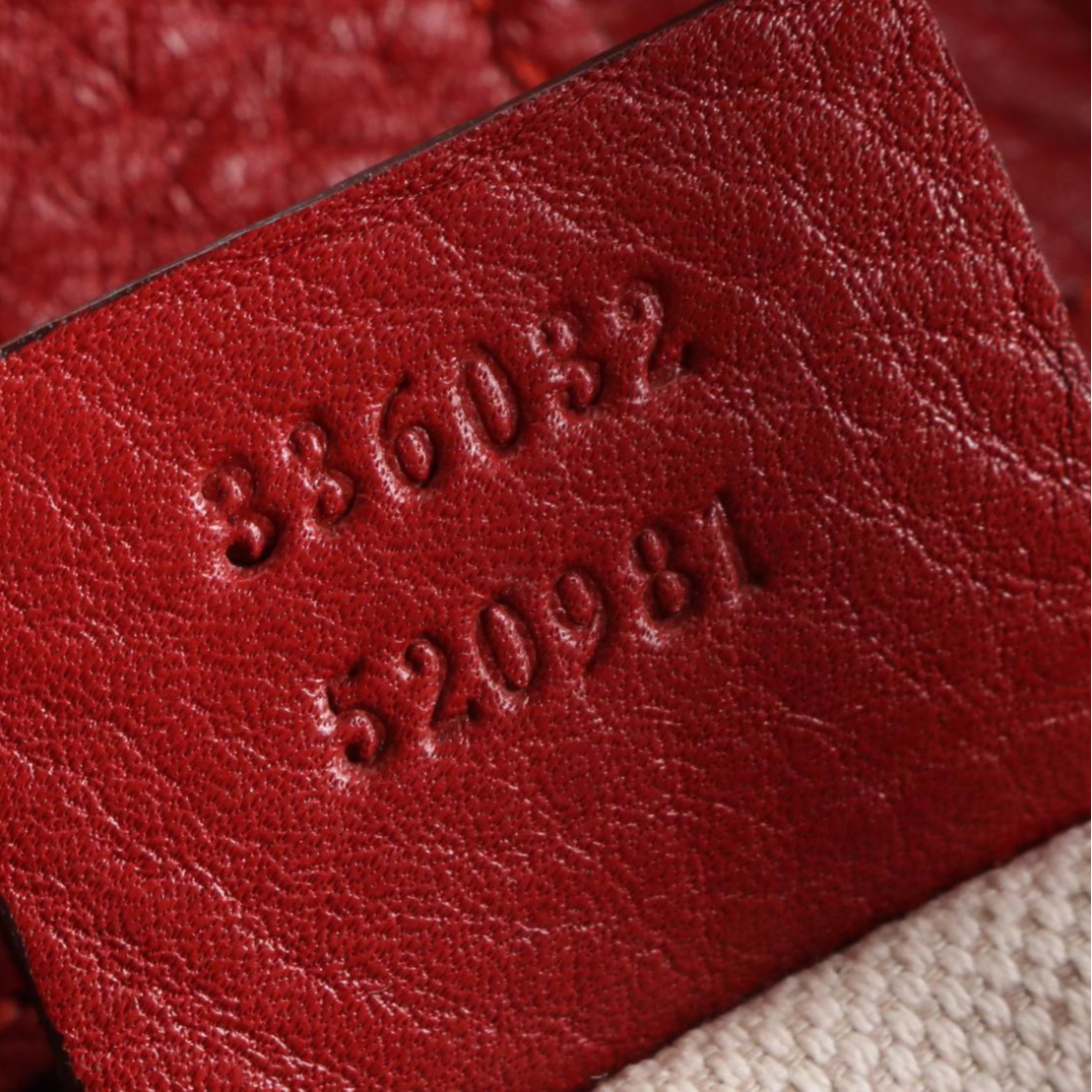 Gucci Bamboo Small Shopper Tote in Grain Leather