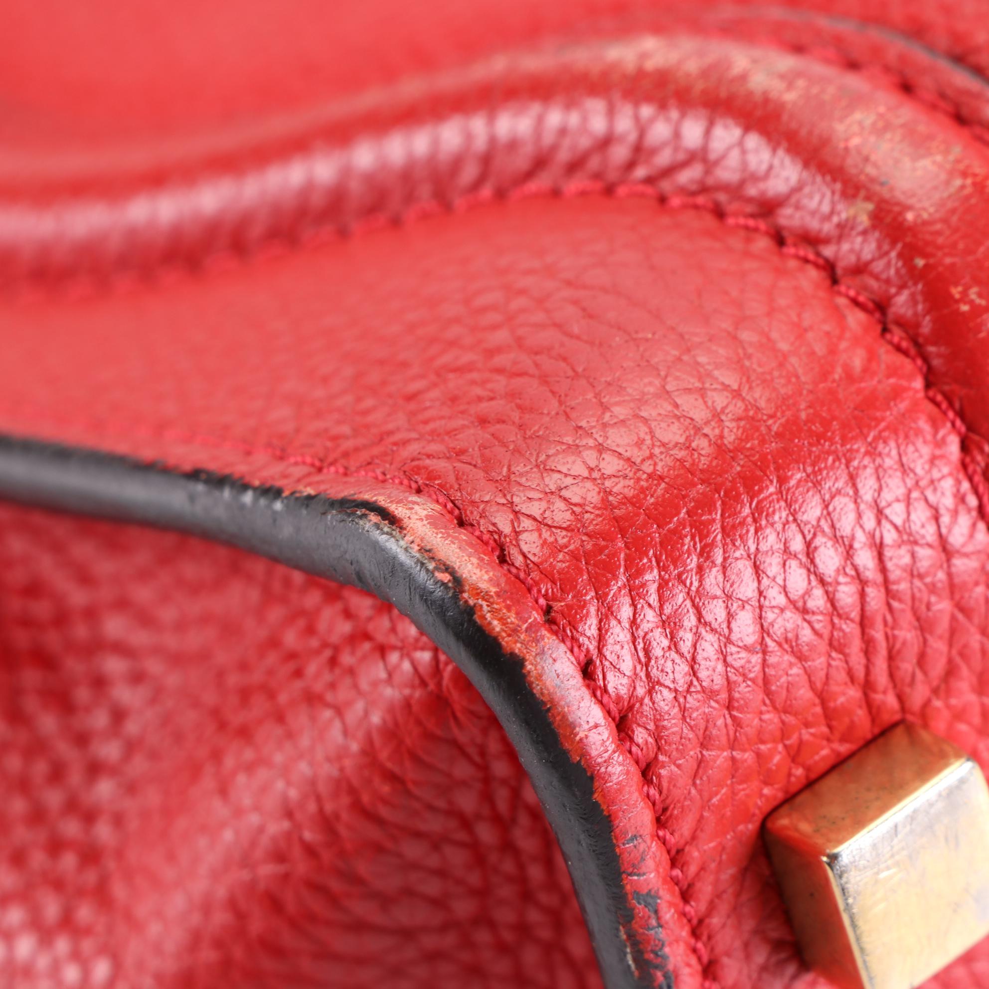 Céline Micro Luggage Tote in Bullhide Calf Leather