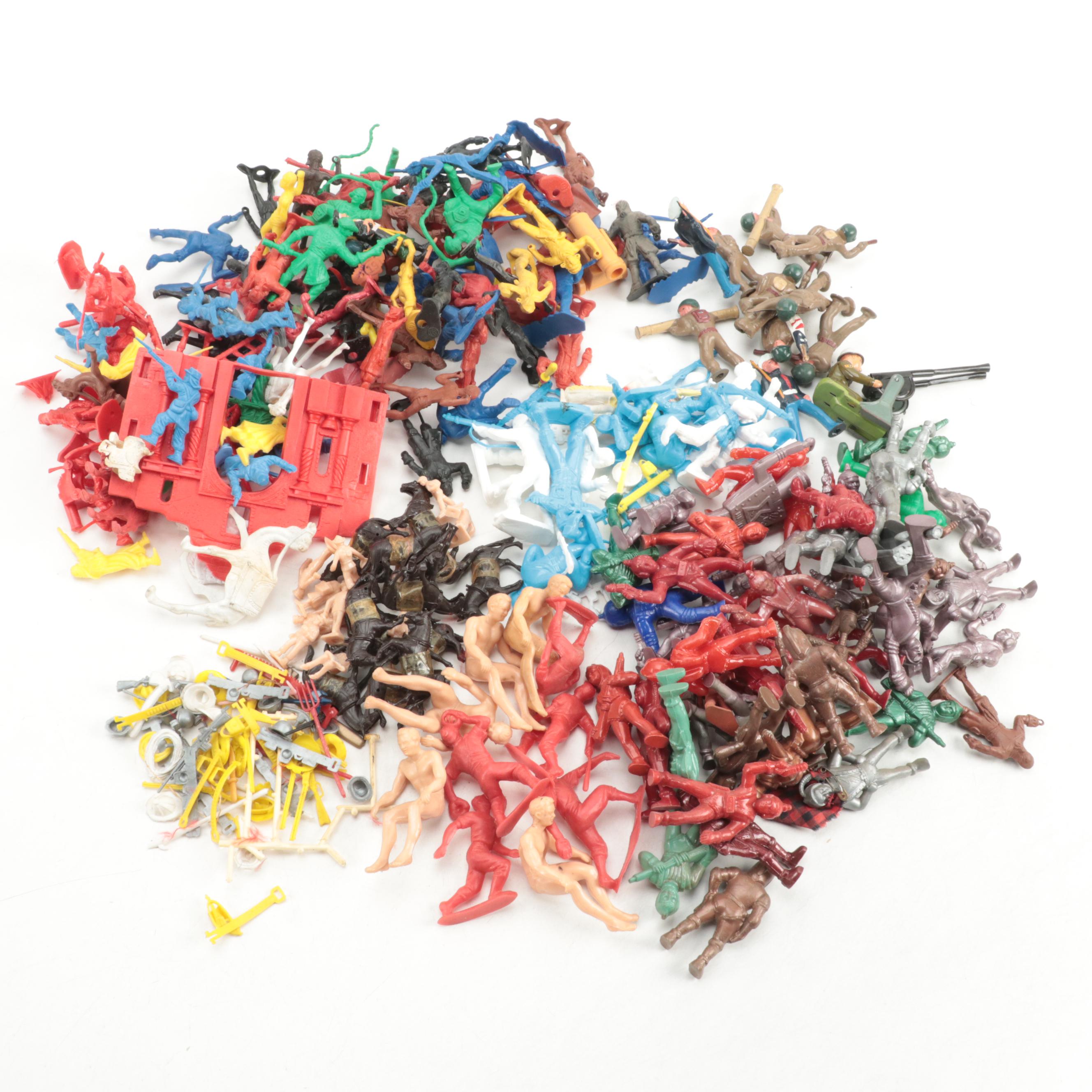 Plastic and Metal Toy Soldiers, Pirates, Spacemen and More, Mid to Late-20th C.