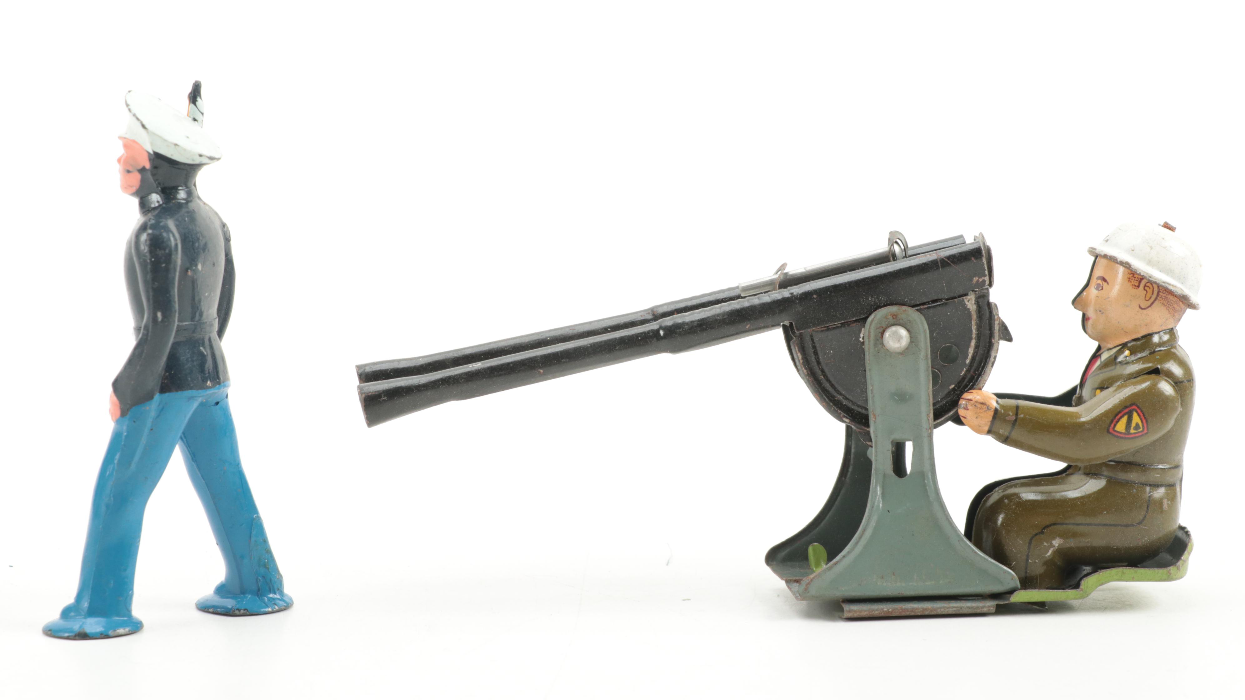 Plastic and Metal Toy Soldiers, Pirates, Spacemen and More, Mid to Late-20th C.