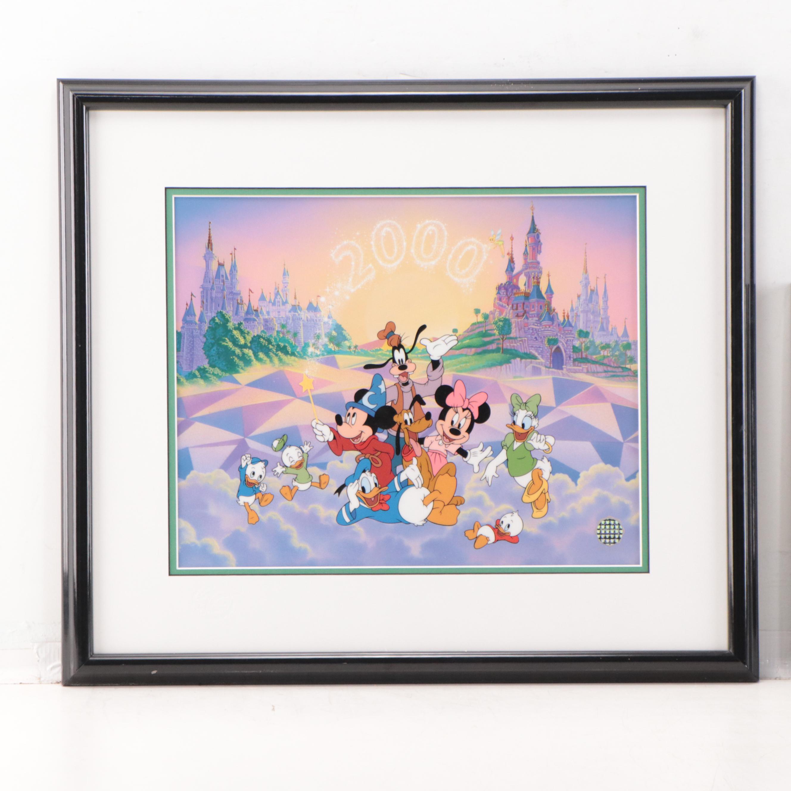 Disney Sericel "Top of the World" and Commemorative Prints, 2000