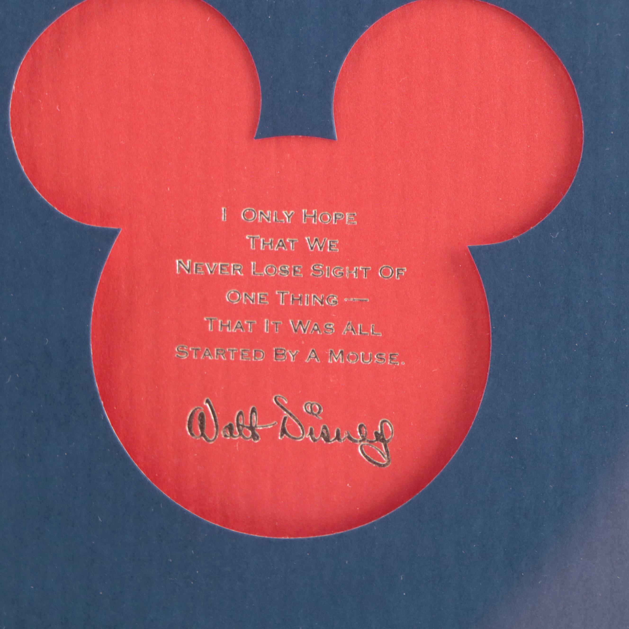 Disney Sericel "Top of the World" and Commemorative Prints, 2000