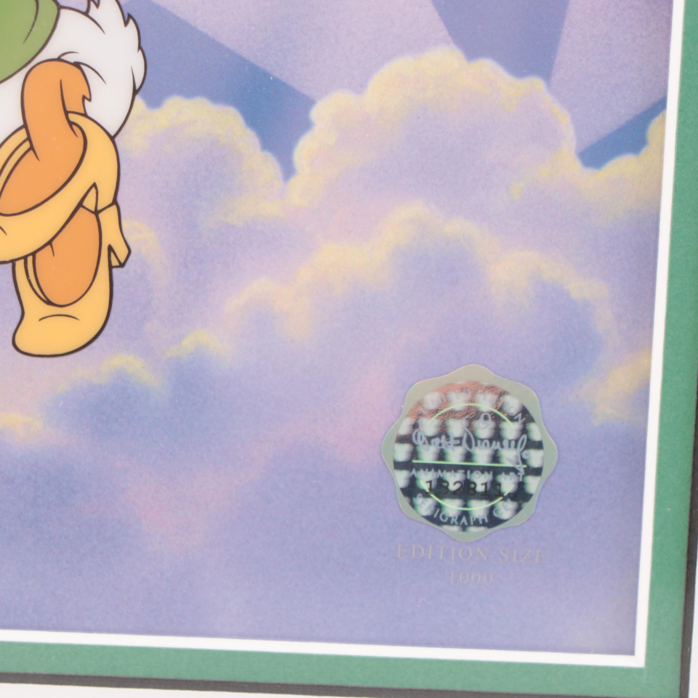 Disney Sericel "Top of the World" and Commemorative Prints, 2000