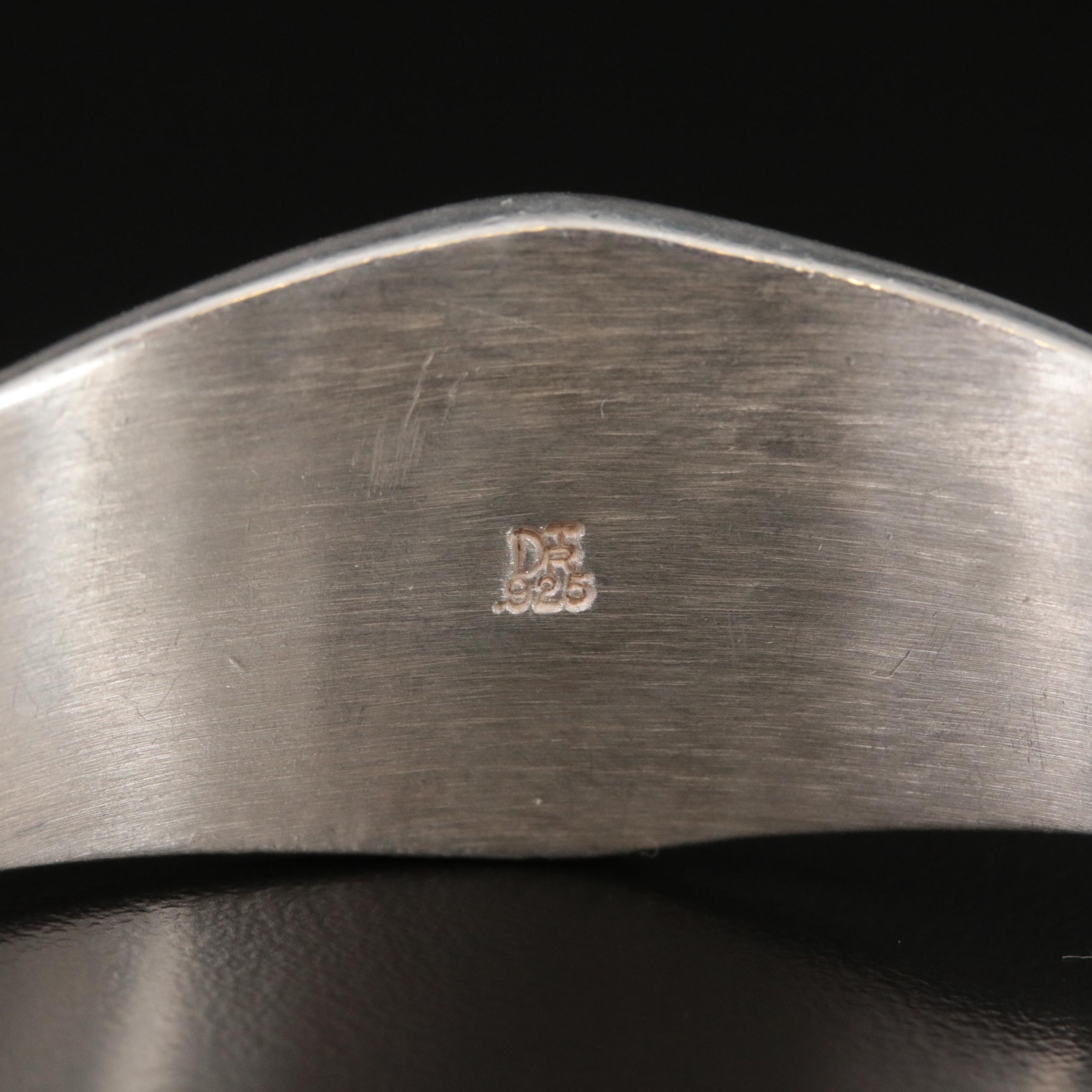 Desert Rose Trading Co. Sterling Turquoise Inlay Cuff