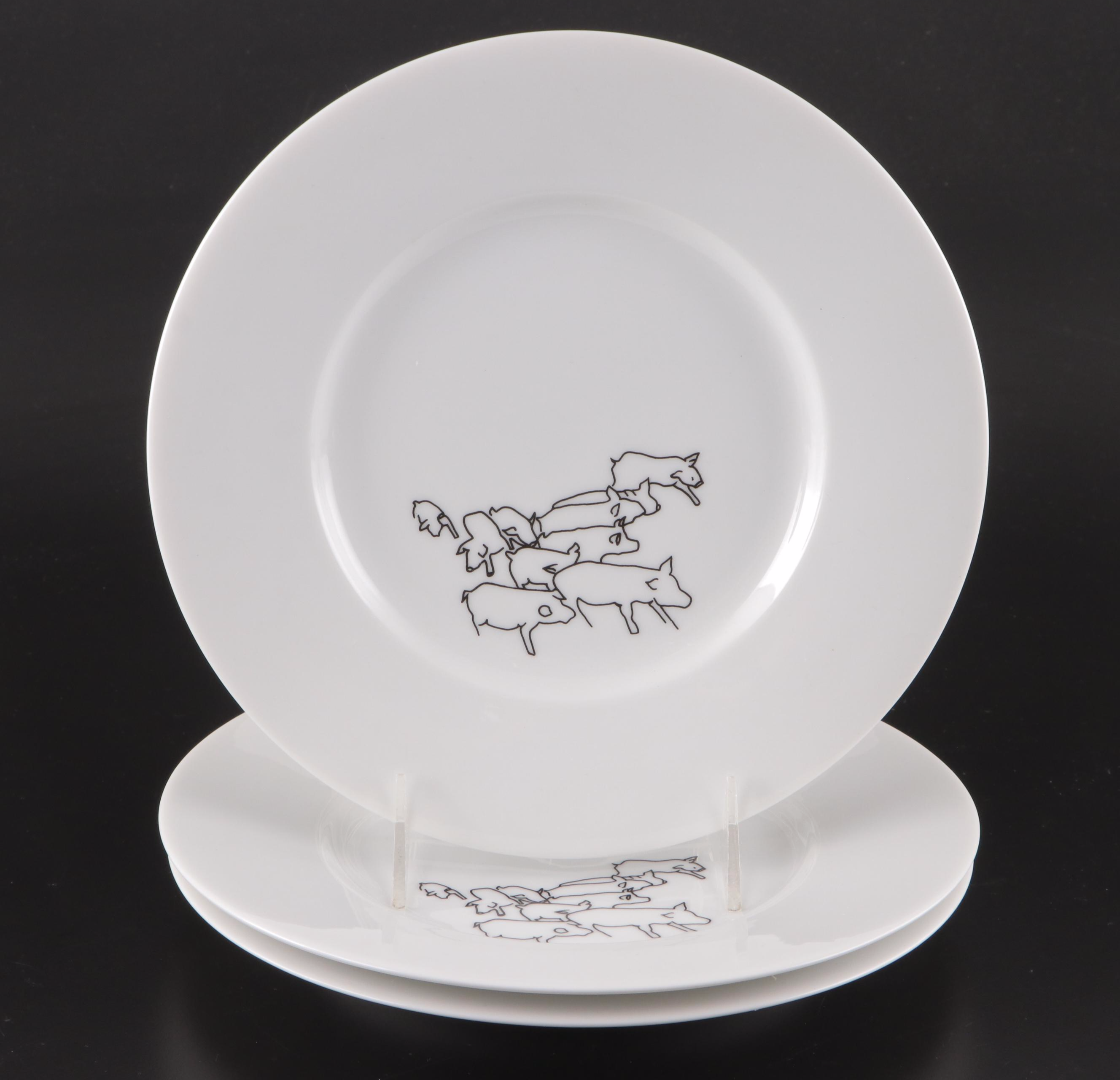 Alyson Fox for Ink Dish "Tug" and "May" Dinnerware and Serveware