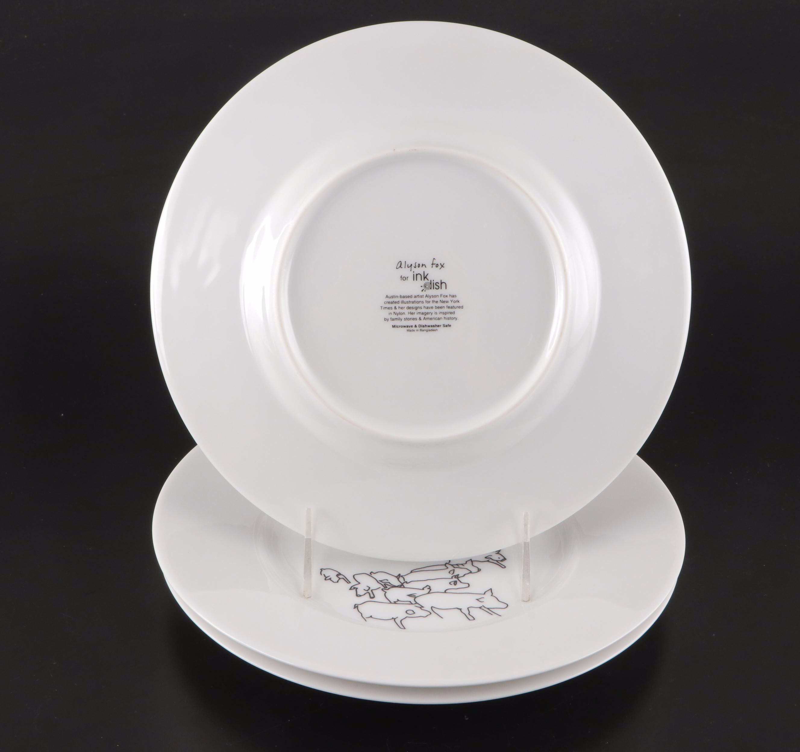 Alyson Fox for Ink Dish "Tug" and "May" Dinnerware and Serveware