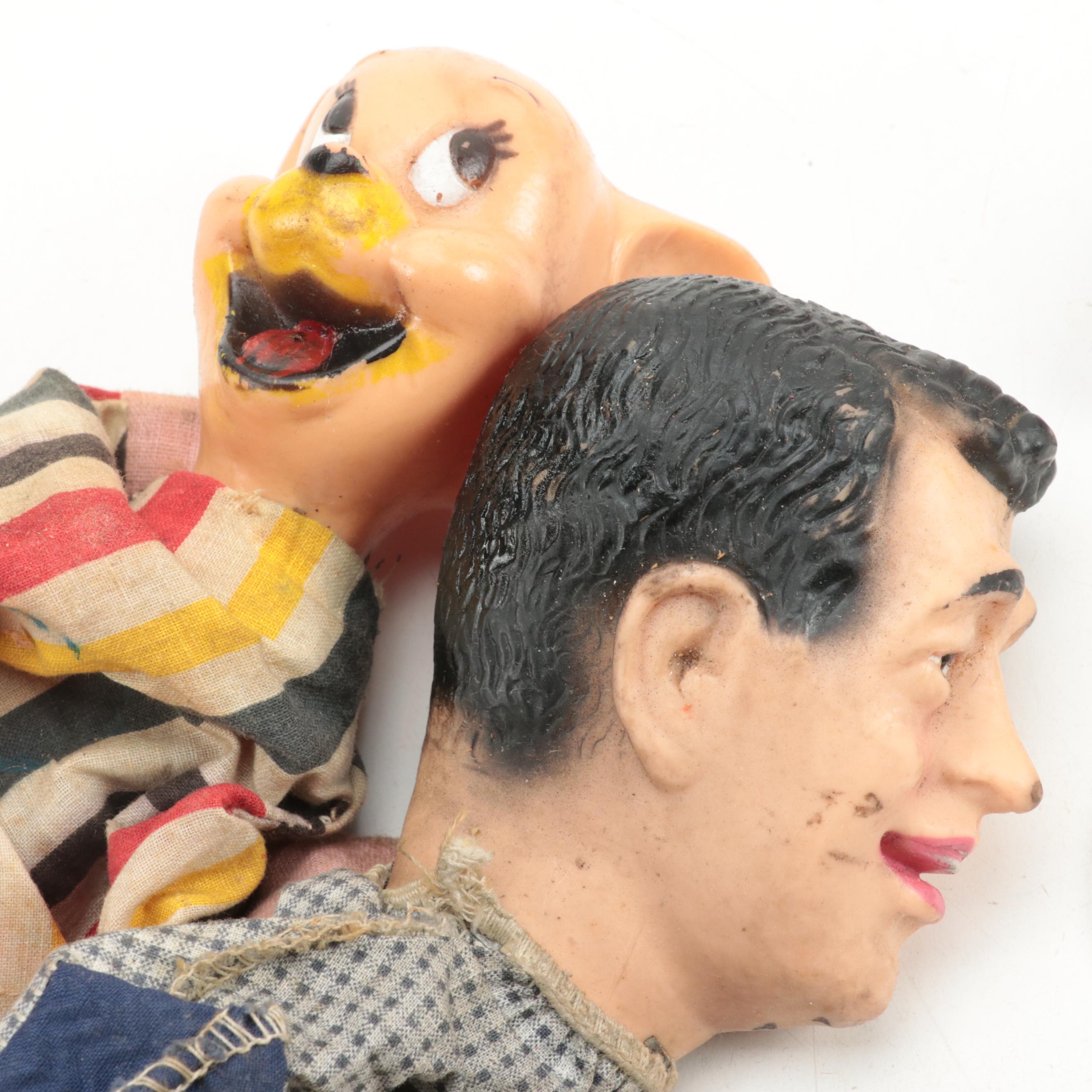 Shindana Toys "J. J. Dyn-O-Mite!" Talking Doll with Other Hand Puppets