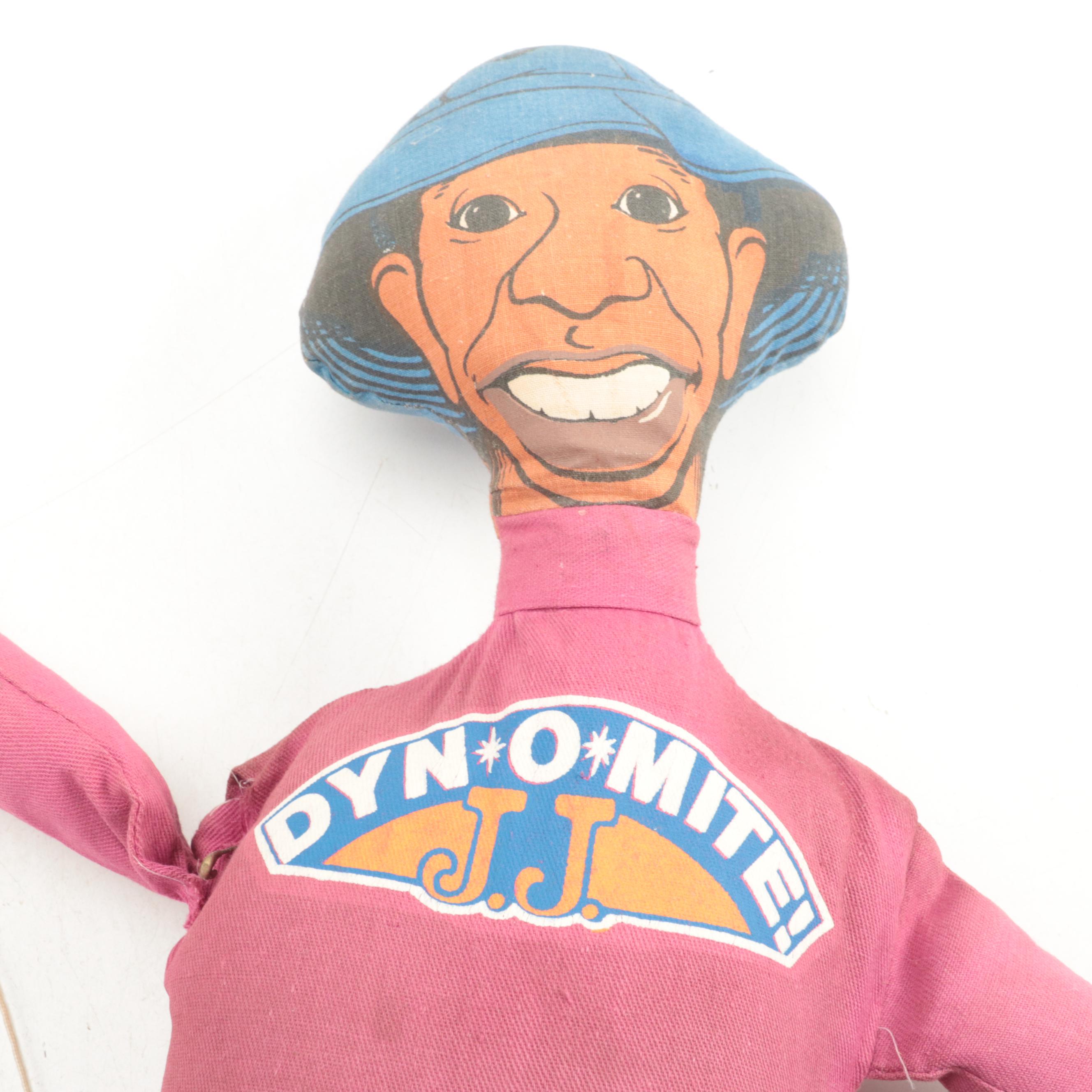 Shindana Toys "J. J. Dyn-O-Mite!" Talking Doll with Other Hand Puppets