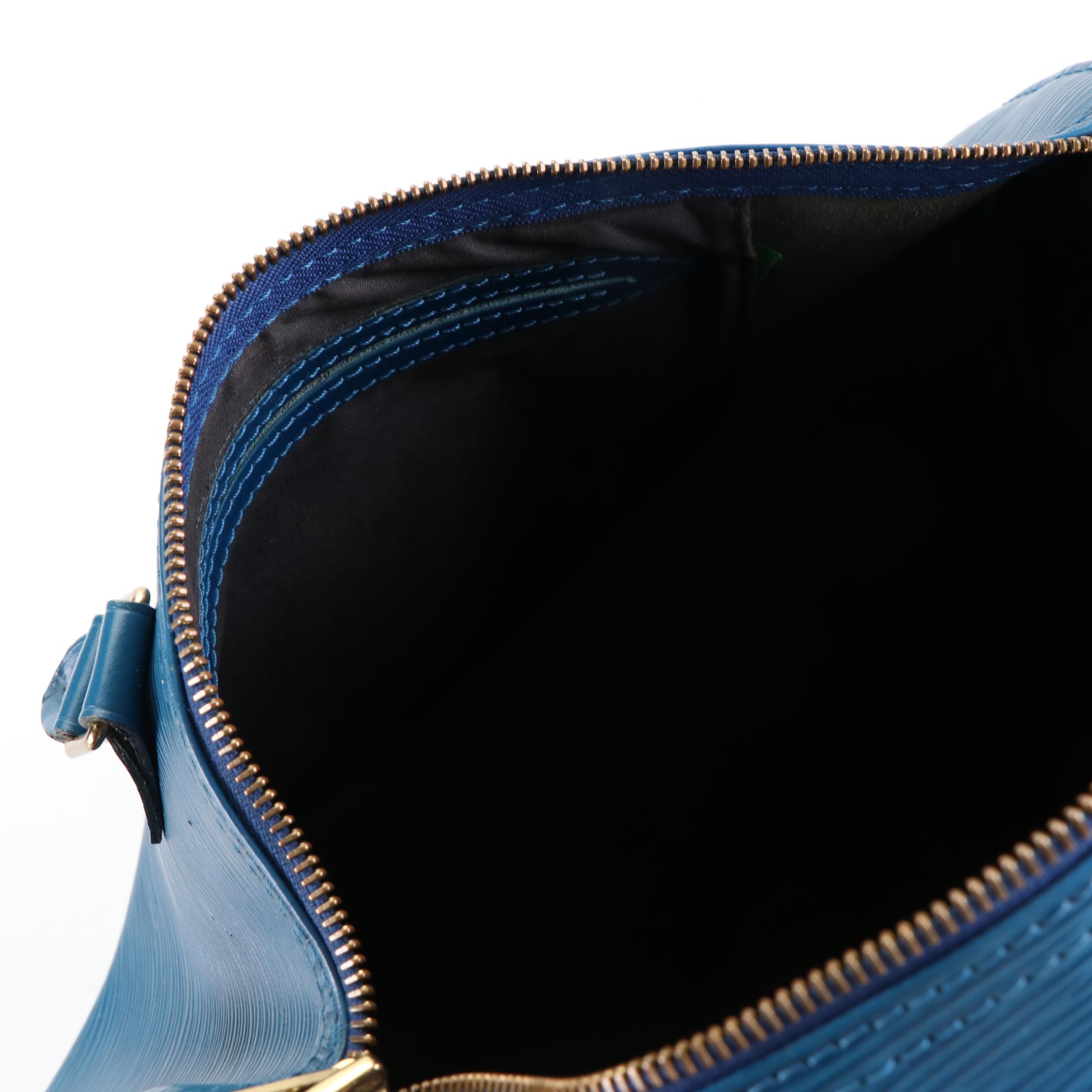 Louis Vuitton Speedy 30 Bag in Toledo Blue Epi Leather