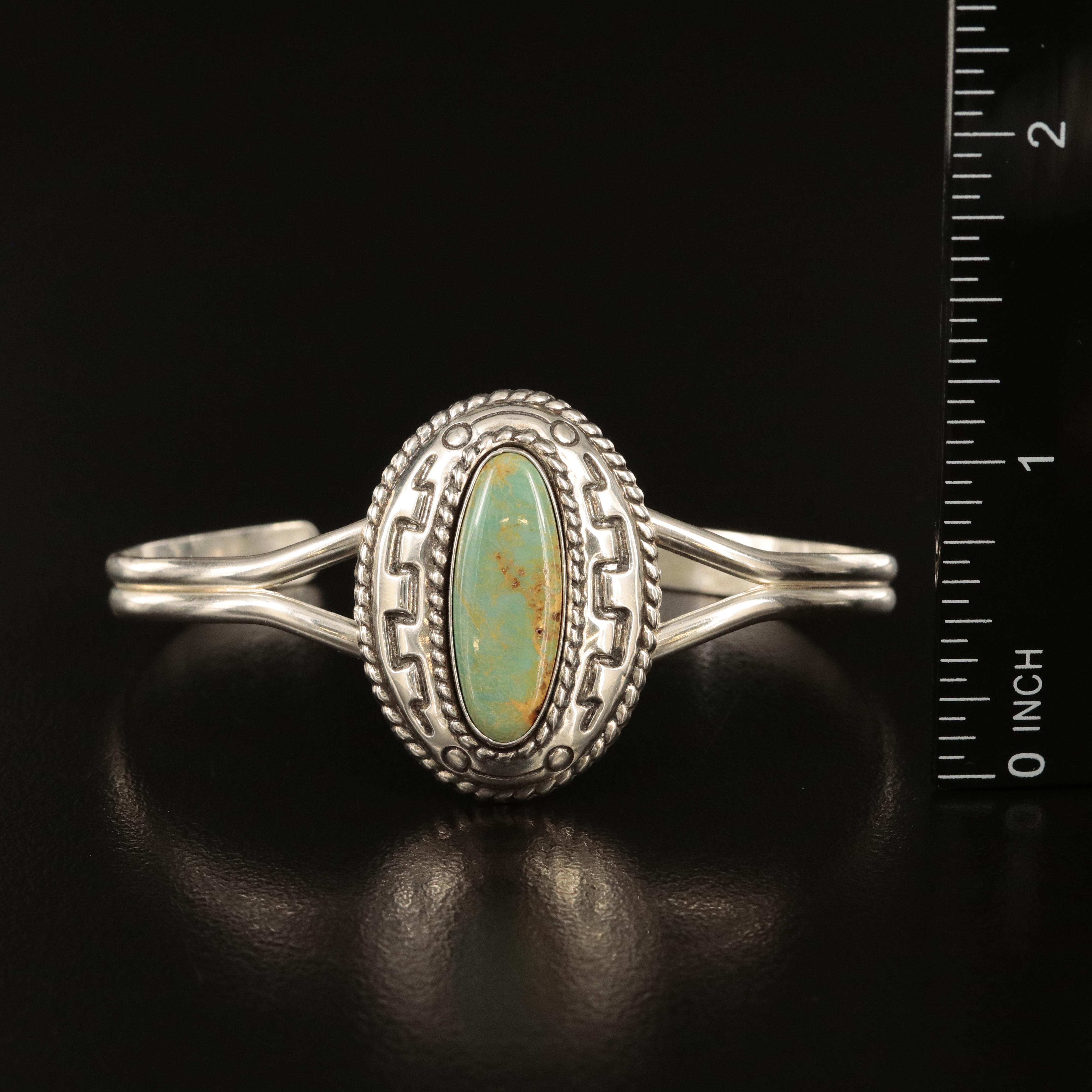 Southwestern Relios Sterling Turquoise Cuff