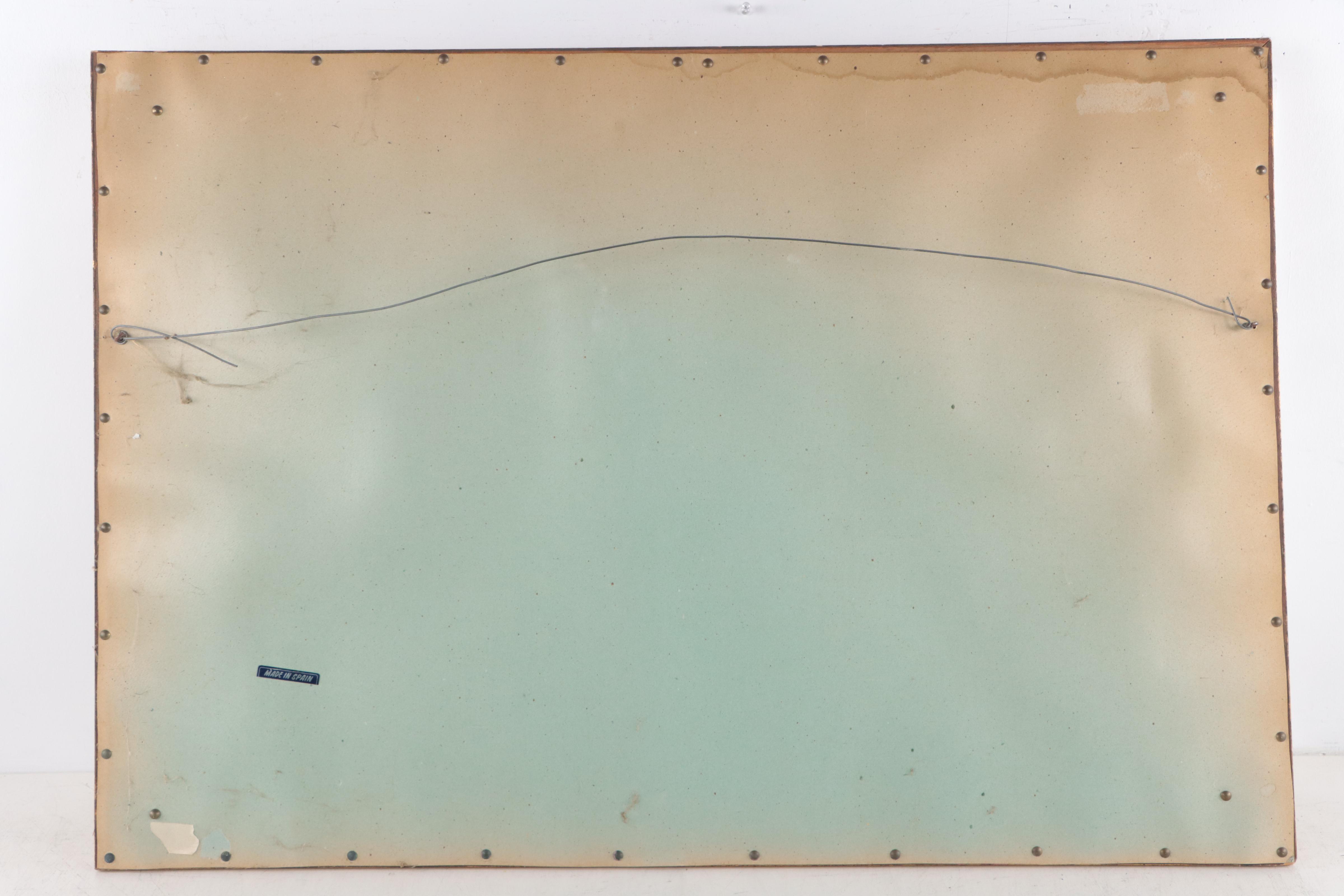 Metal Plated Relief Panel After "The Last Supper," Late 20th Century