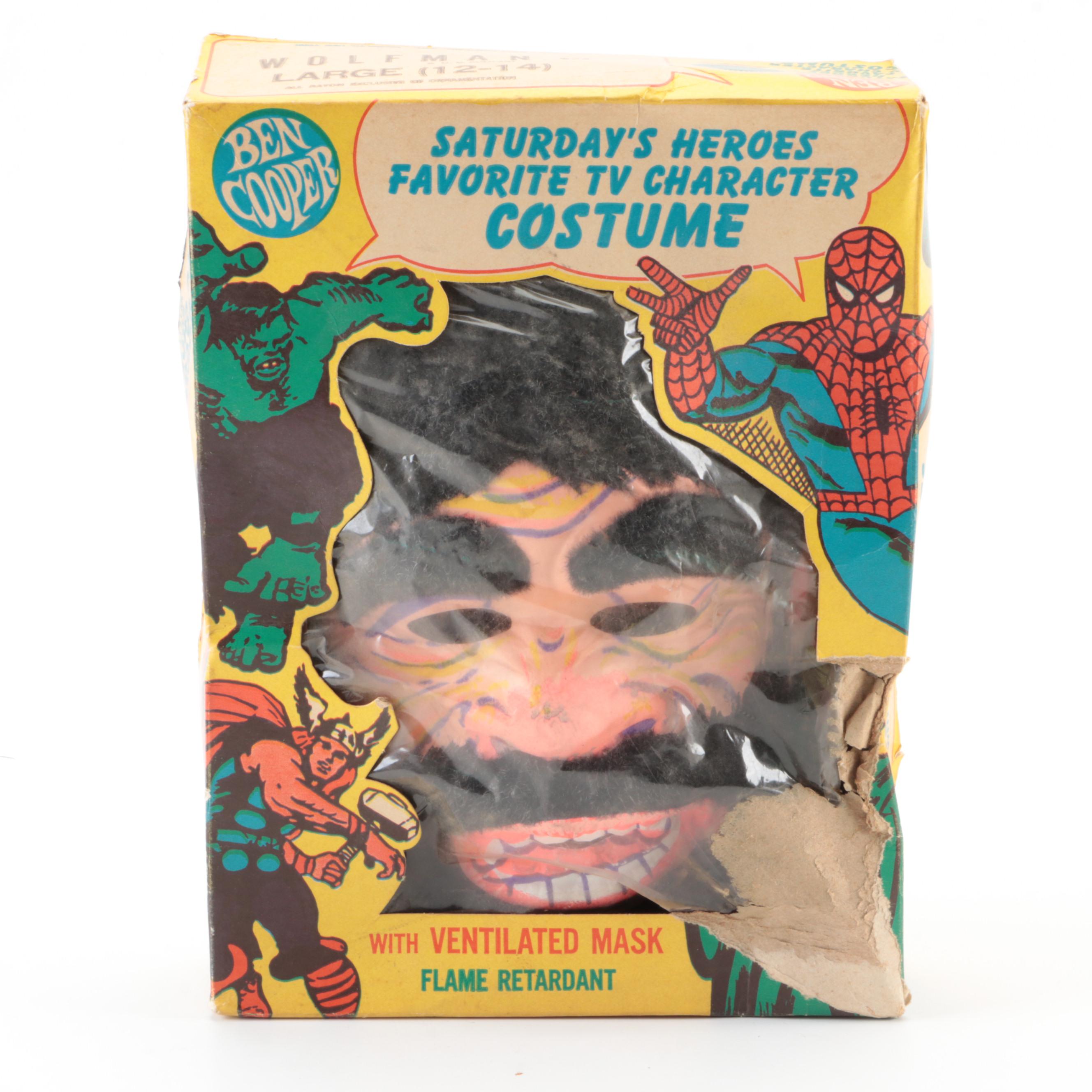 Ben Cooper Saturday's Heroes "Wolfman" Child's Halloween Costume, Late 20th C.