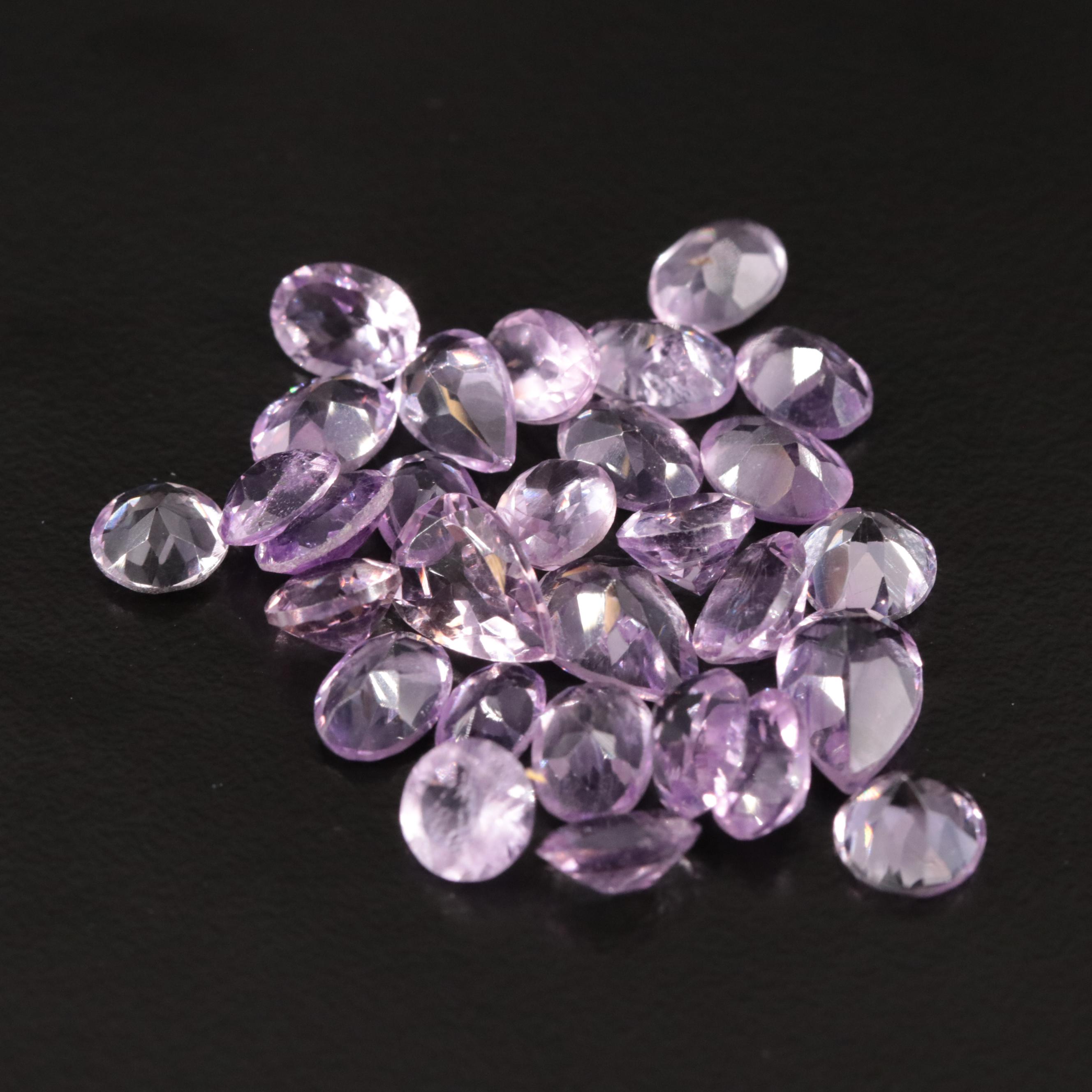 Loose 21.45 CTW Amethyst Lot