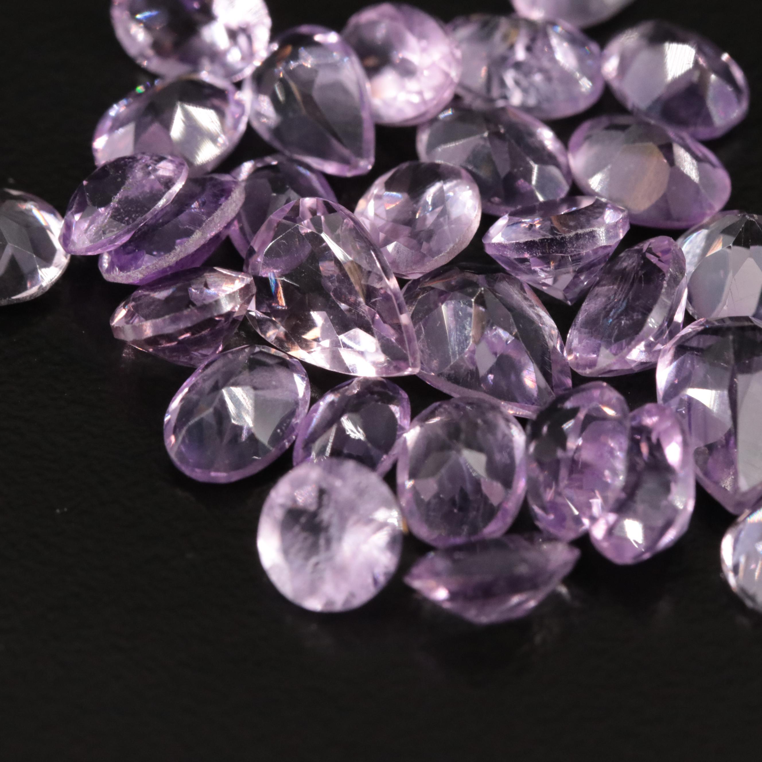 Loose 21.45 CTW Amethyst Lot