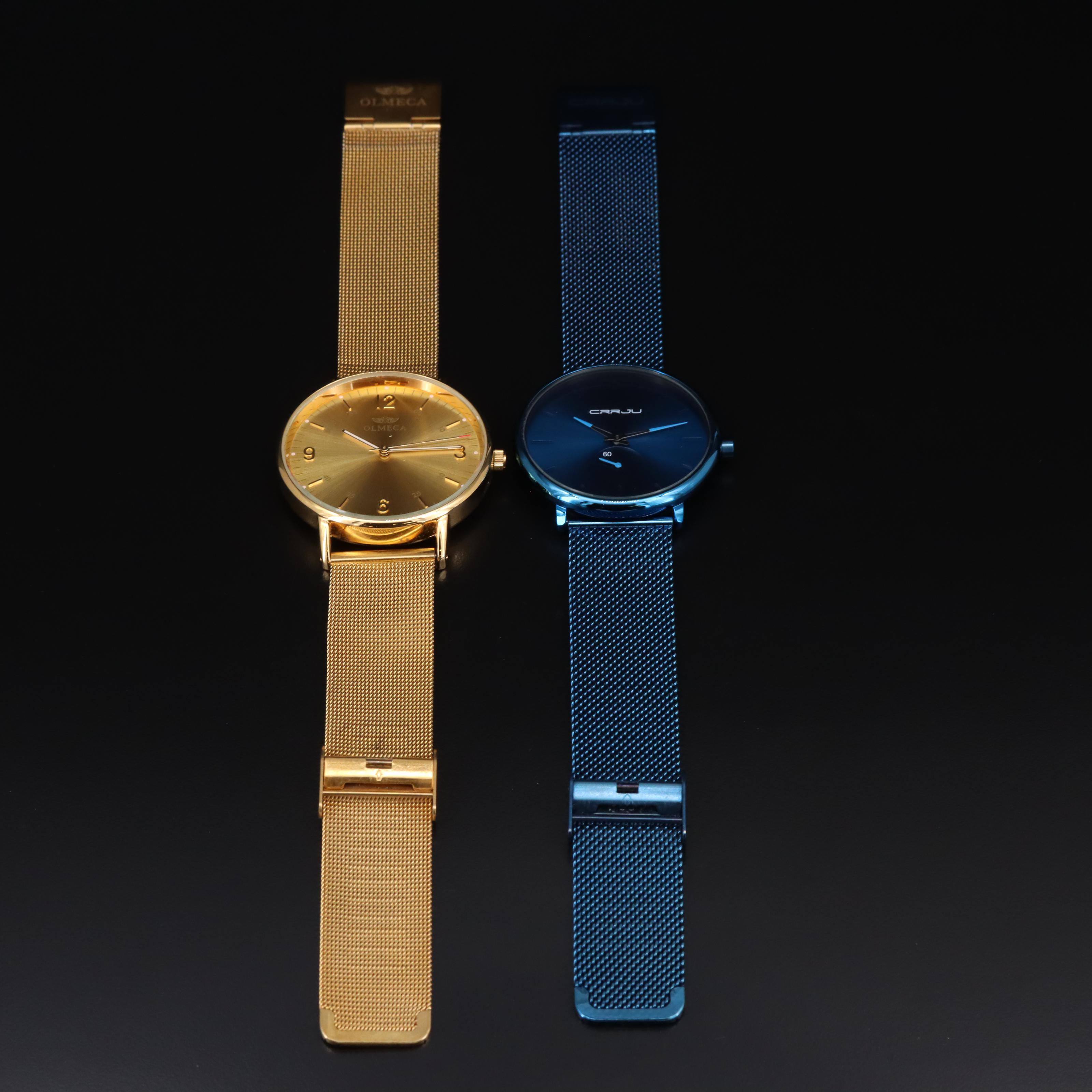 Olmeca and CRRJU Quartz Watches