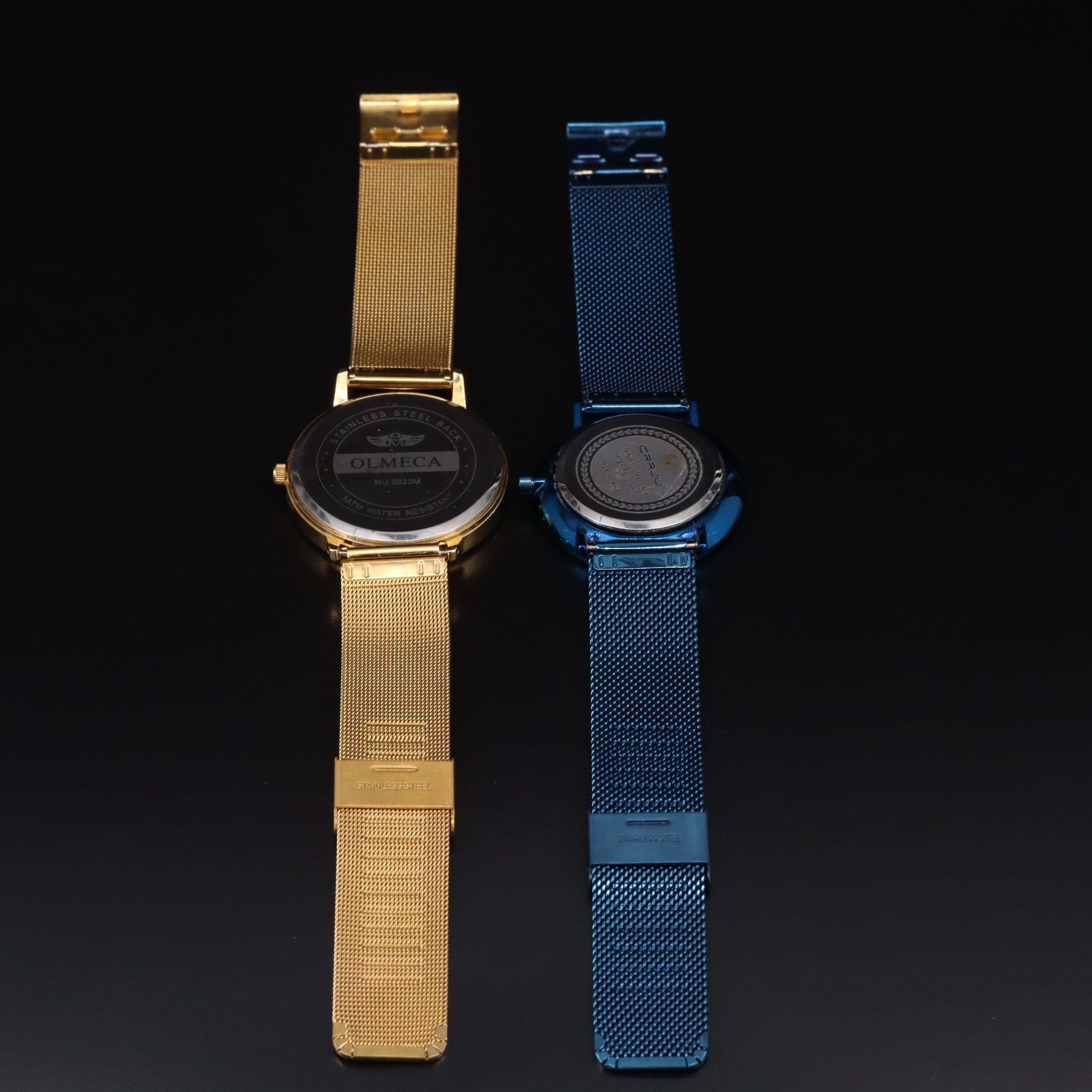 Olmeca and CRRJU Quartz Watches