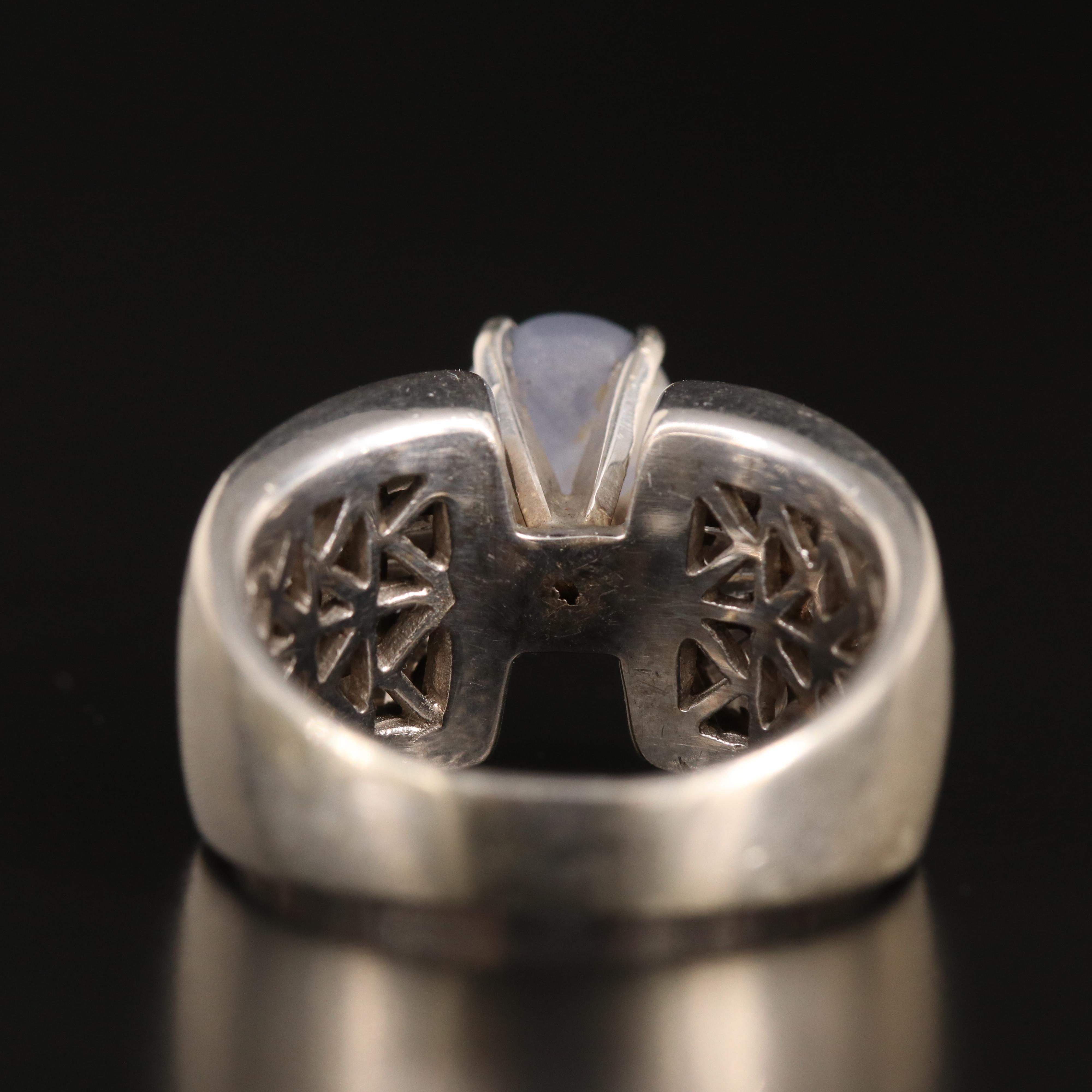 14K 2.54 CT Star Sapphire and 1.77 CTW Diamond Ring