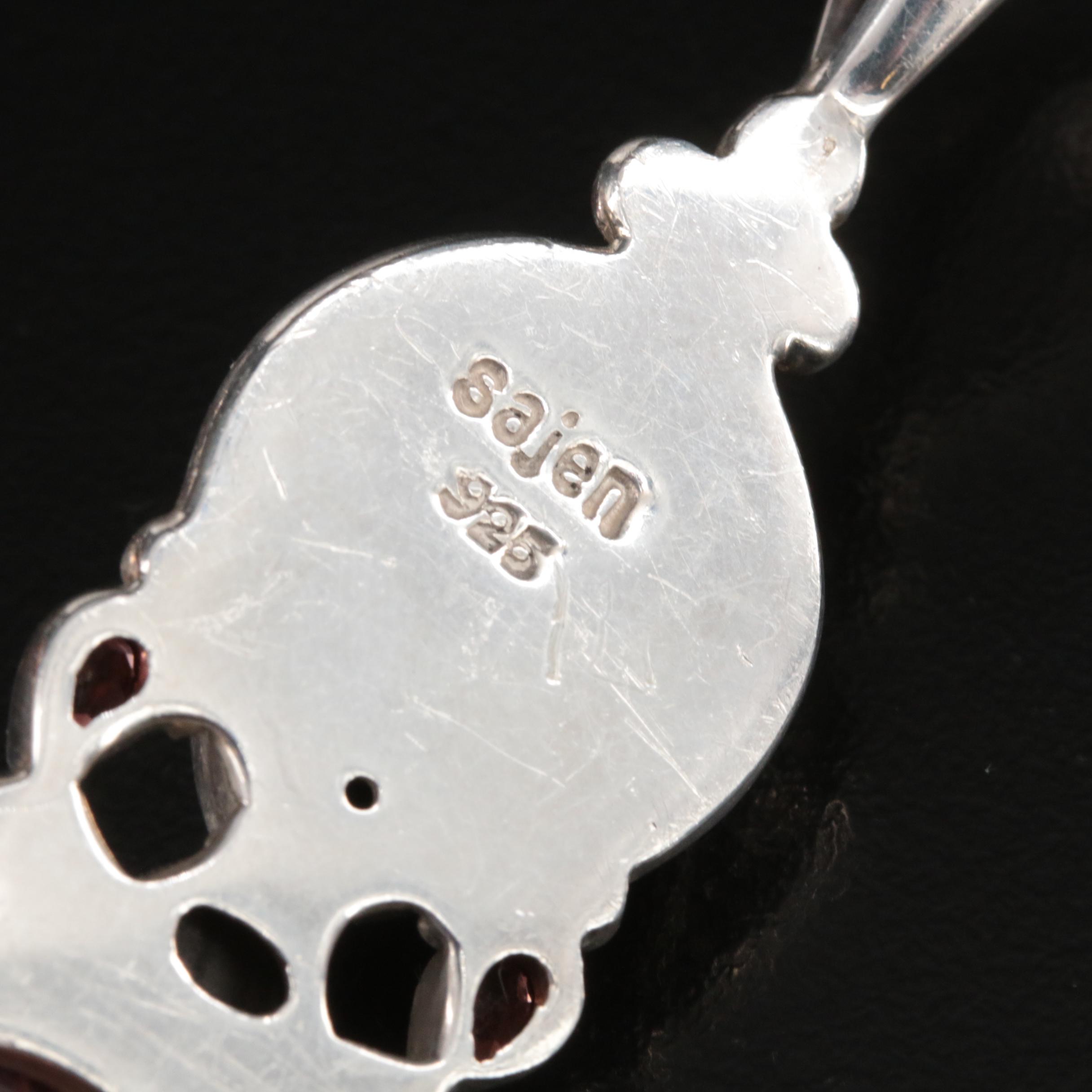 Sterling Pendants Including Sajen and Hutton Wilkinson Turtle Brooch