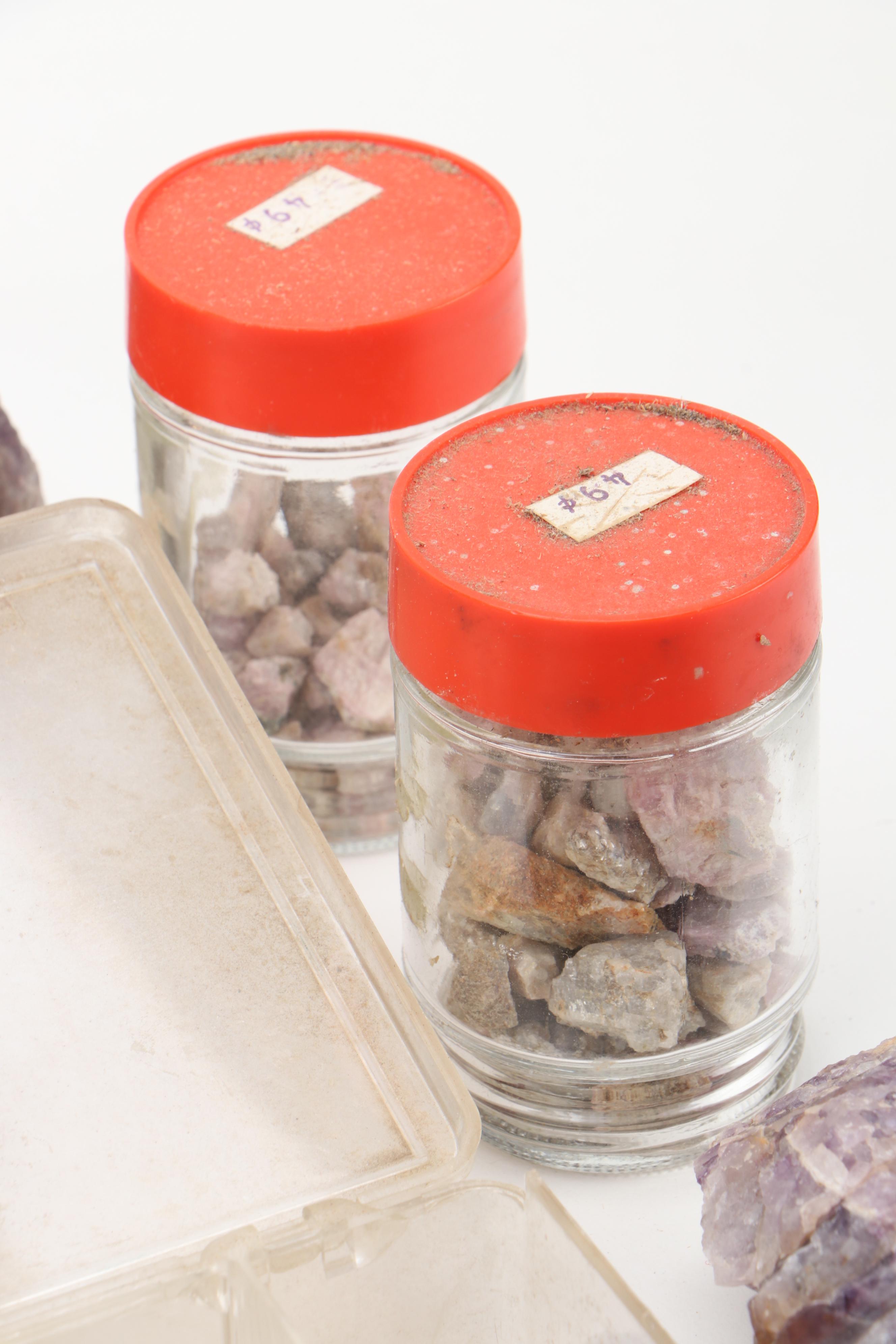 Agatized Wood, Petrified Wood, Geode, Amethyst, Quartz and Other Specimens