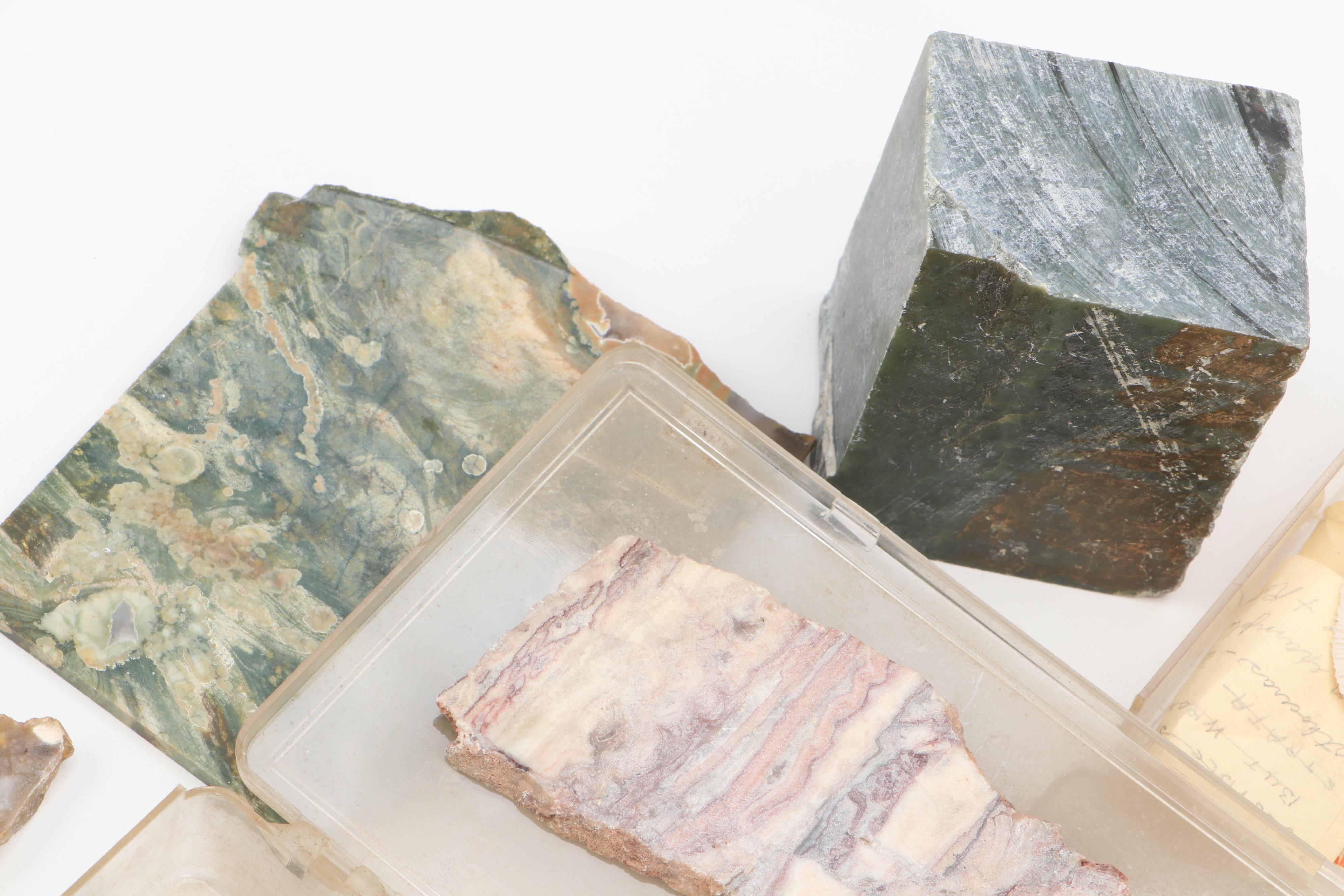 Agatized Wood, Petrified Wood, Geode, Amethyst, Quartz and Other Specimens