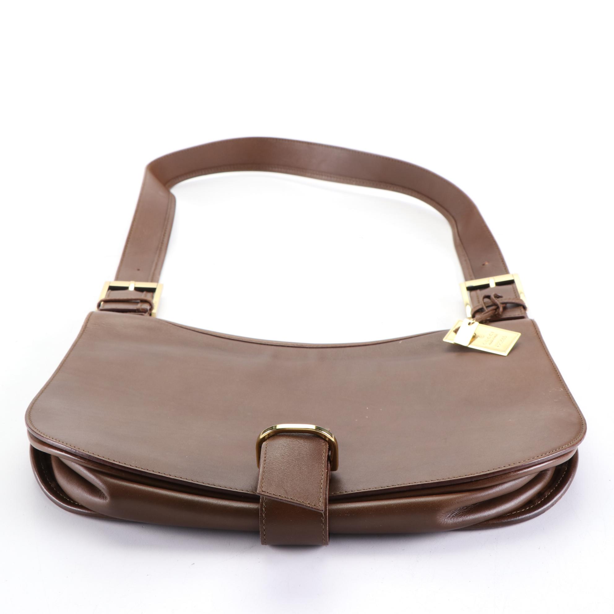 Gucci Saddle Bag in Brown Leather