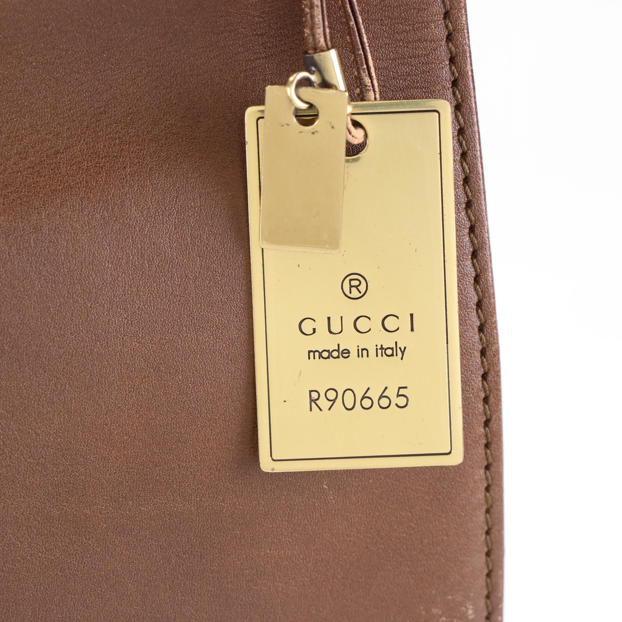 Gucci Saddle Bag in Brown Leather