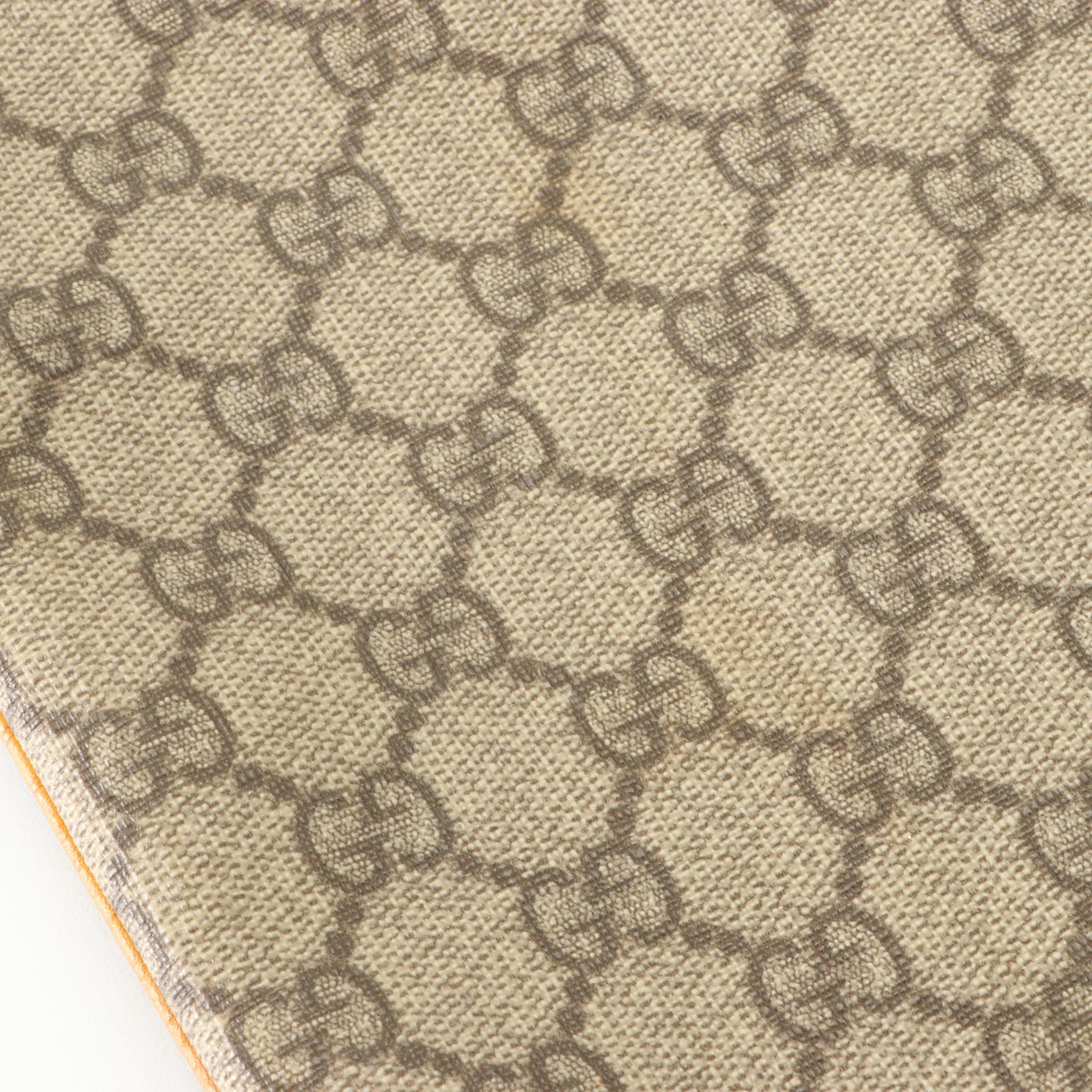 Gucci GG Supreme Canvas Tote with Leather Trim