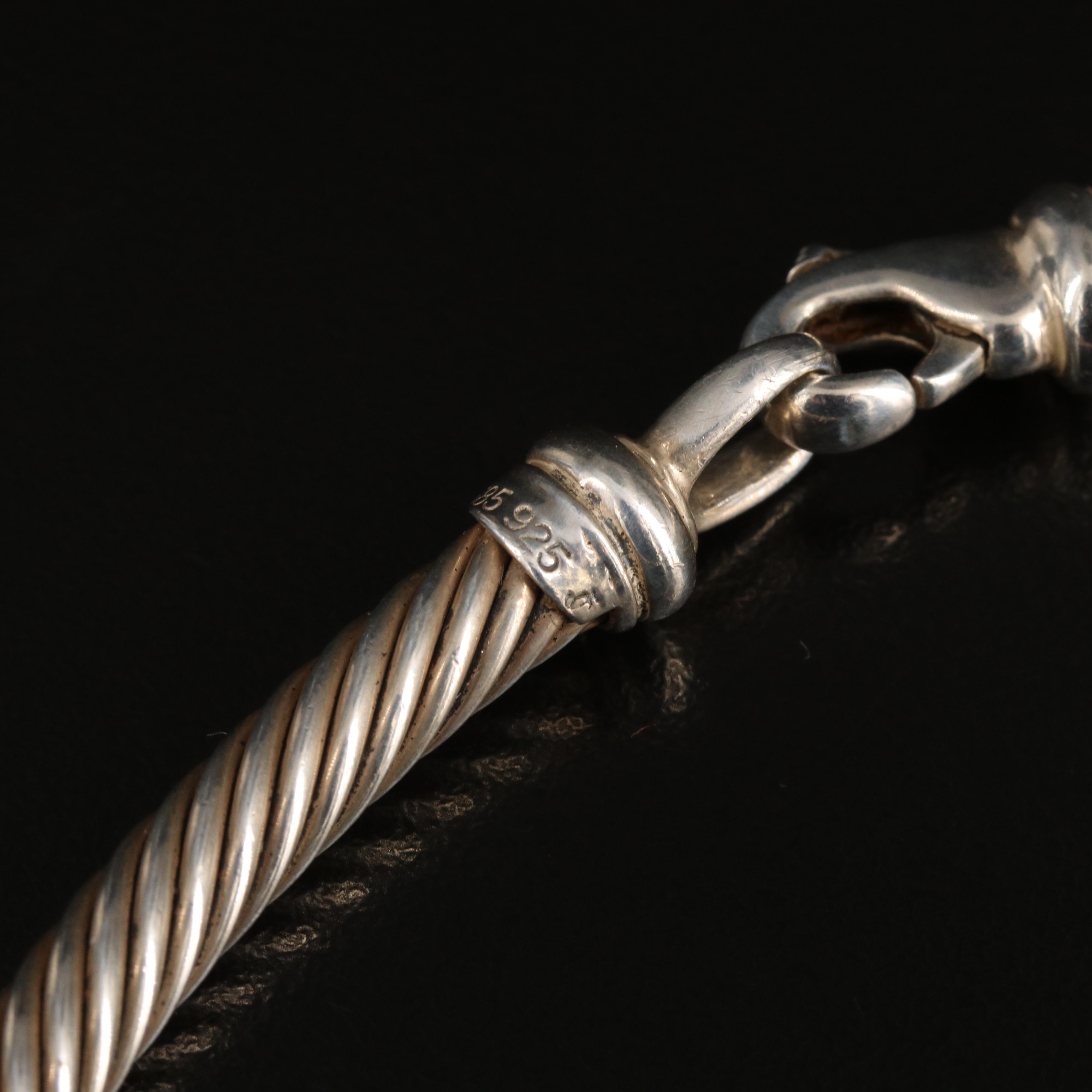 David Yurman "Triple X Cable" Sterling Collar with 14K Accents