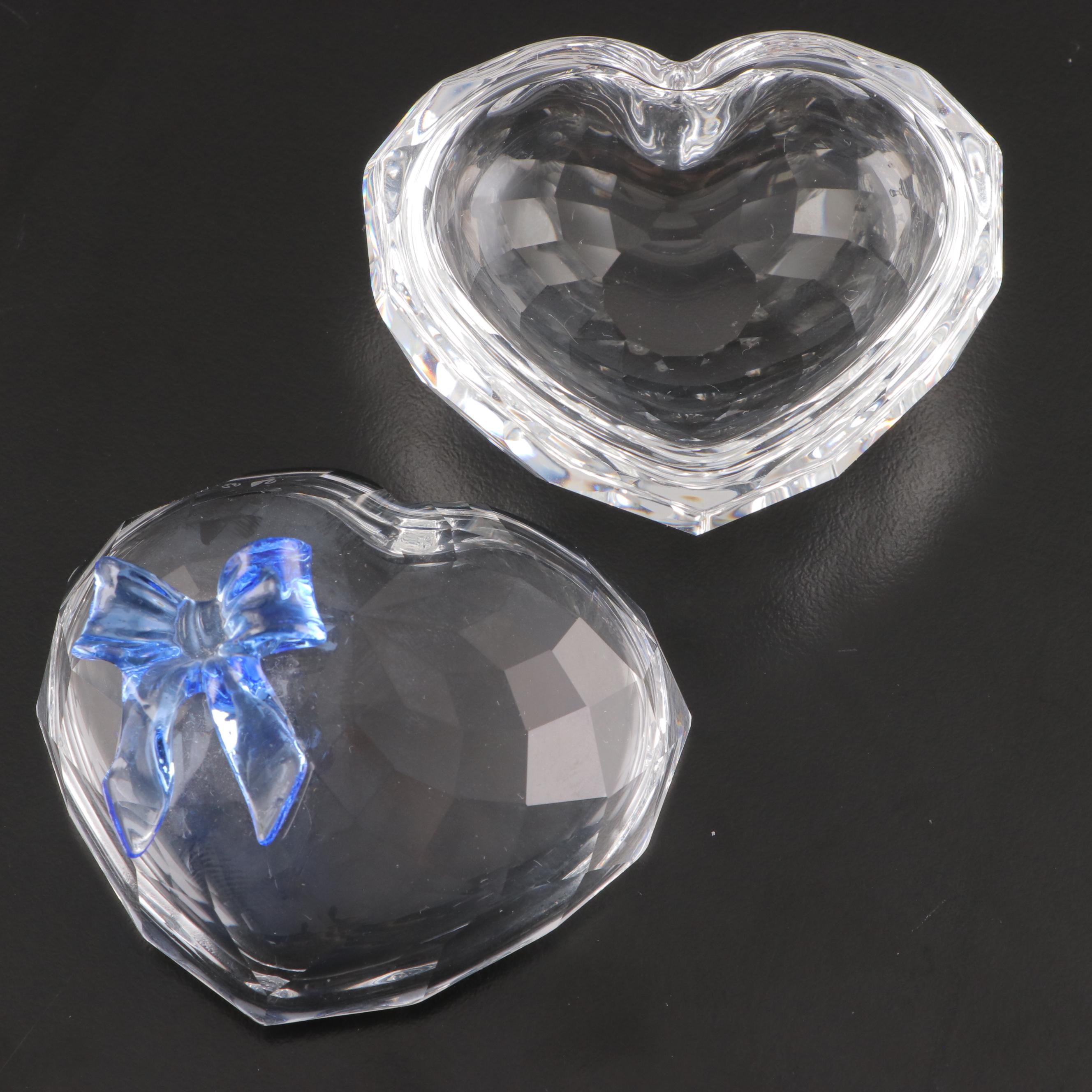 Swarovski Crystal Hand Bell and Hearts with Mike & Ally Enamel Box