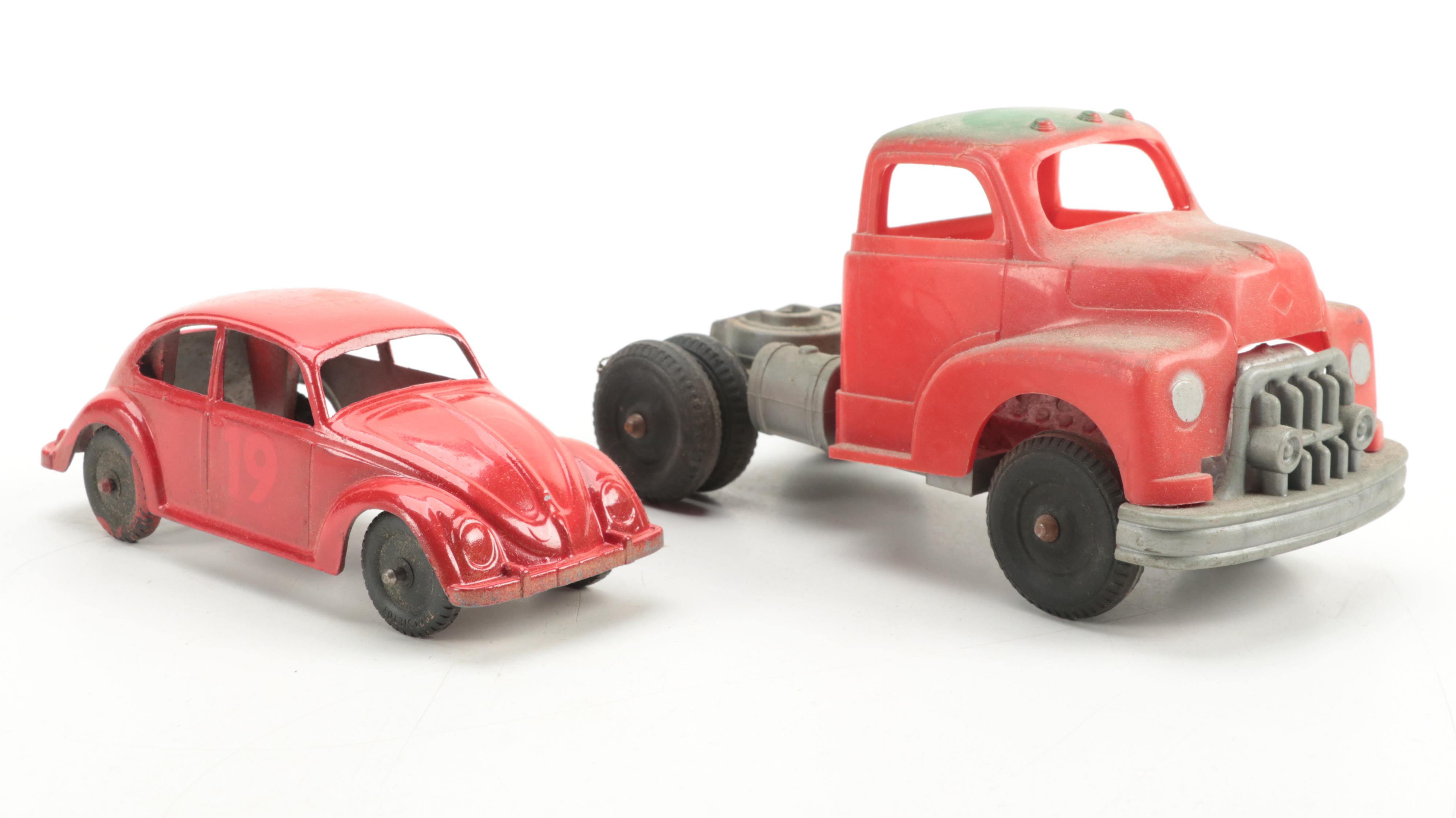 TootiseToy, Hubley, Auburn with Other Metal and Plastic Toy Vehicles and More