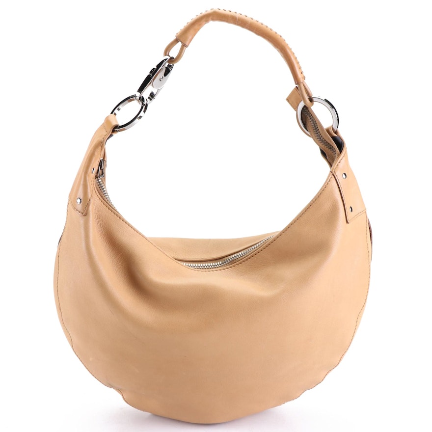 Gucci Large Crescent Shoulder Bag in Leather