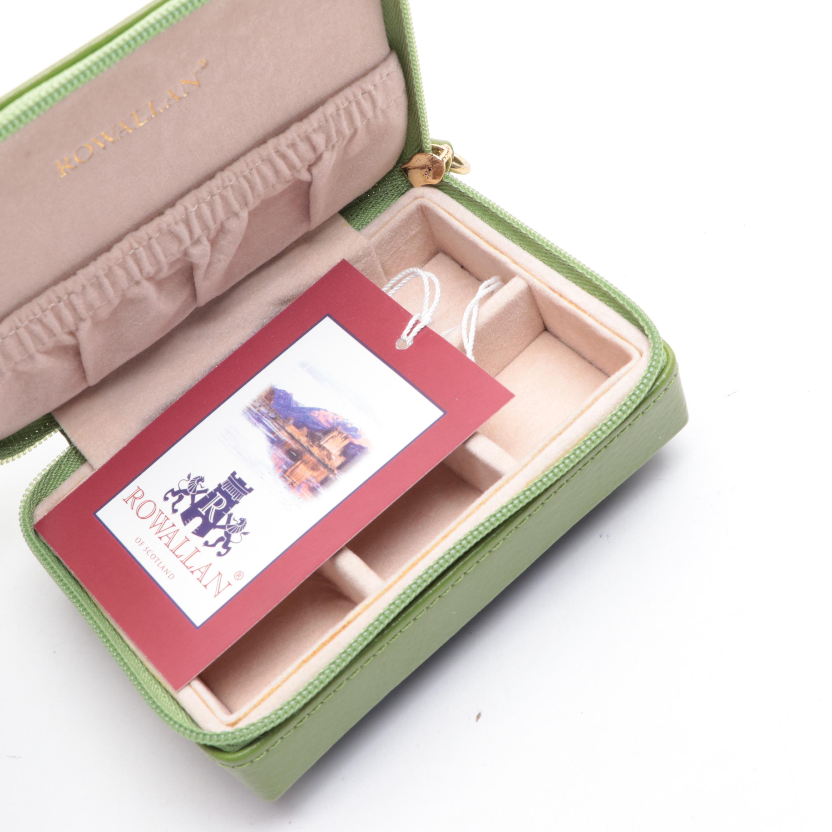 Rowallan Leather and Faux Leather Jewelry Cases