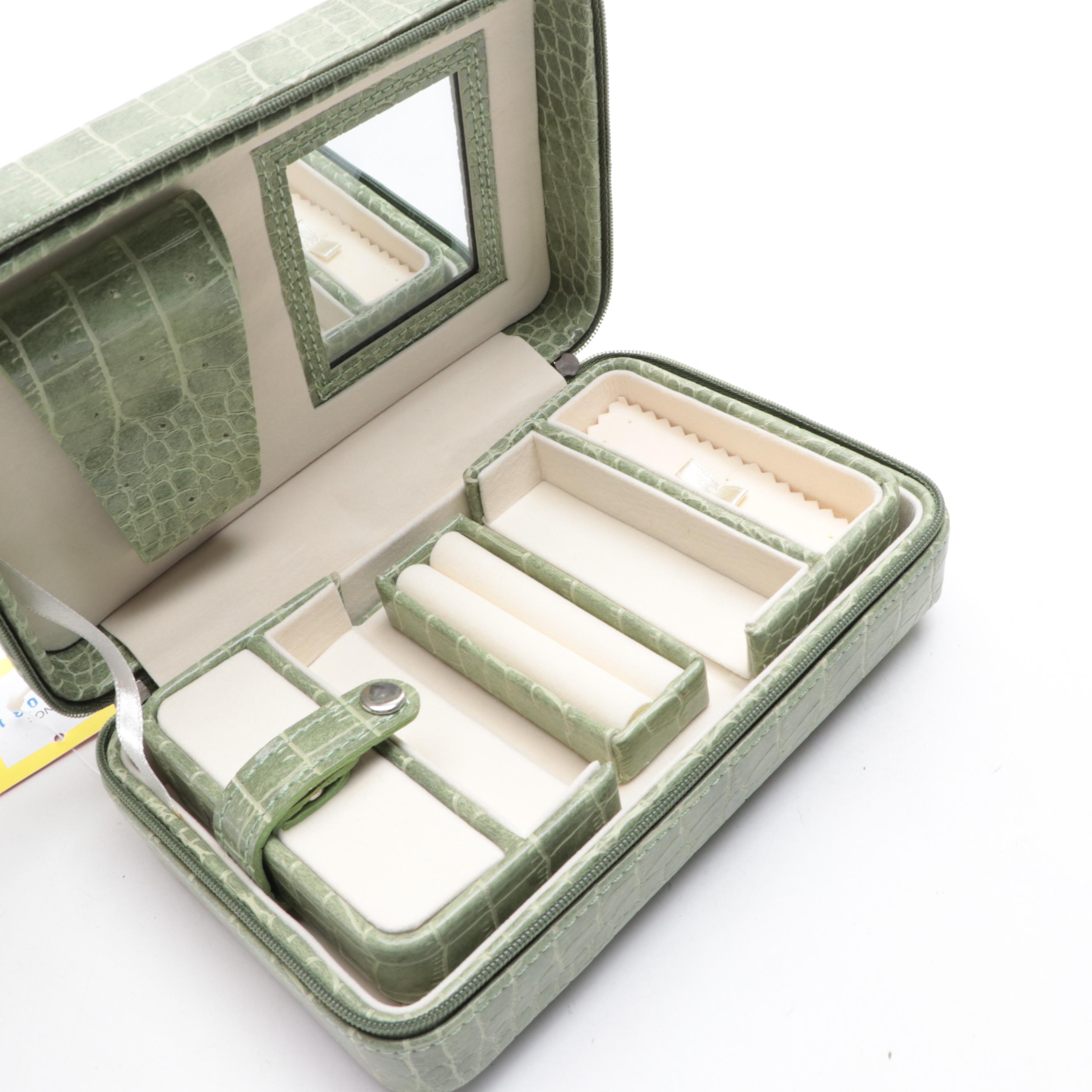 Rowallan Leather and Faux Leather Jewelry Cases