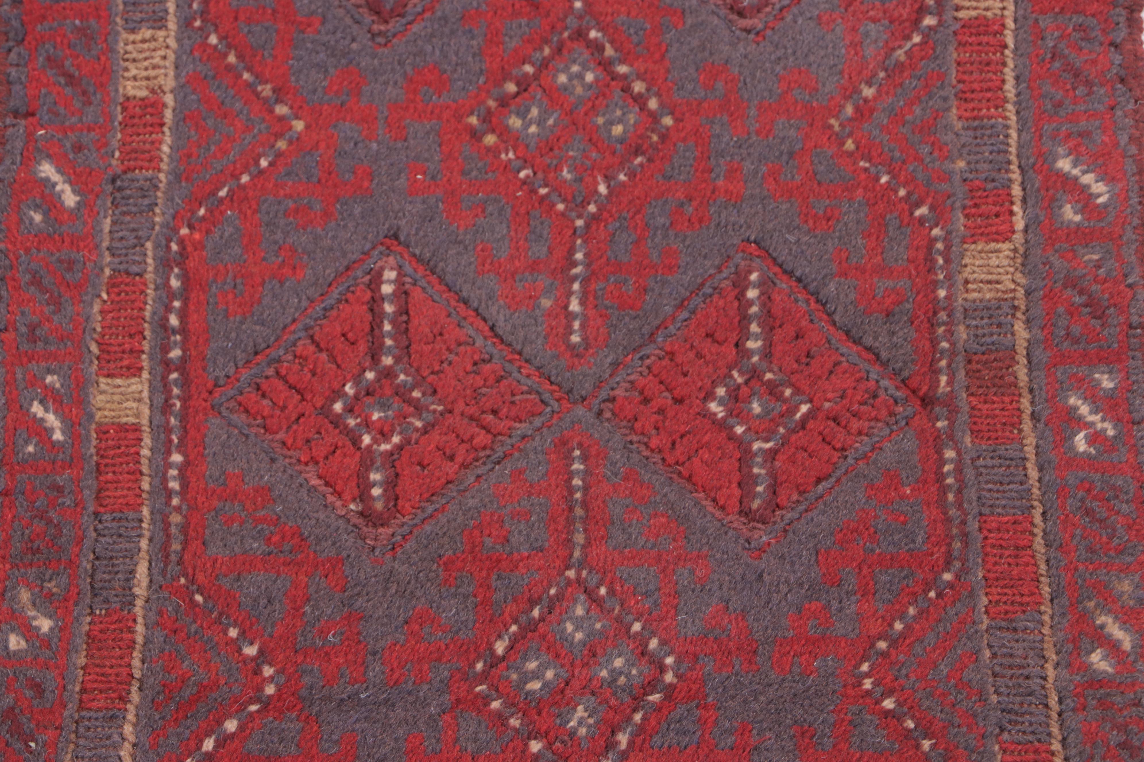 1'10 x 8' Hand-Knotted Afghan Kunduz Carpet Runner