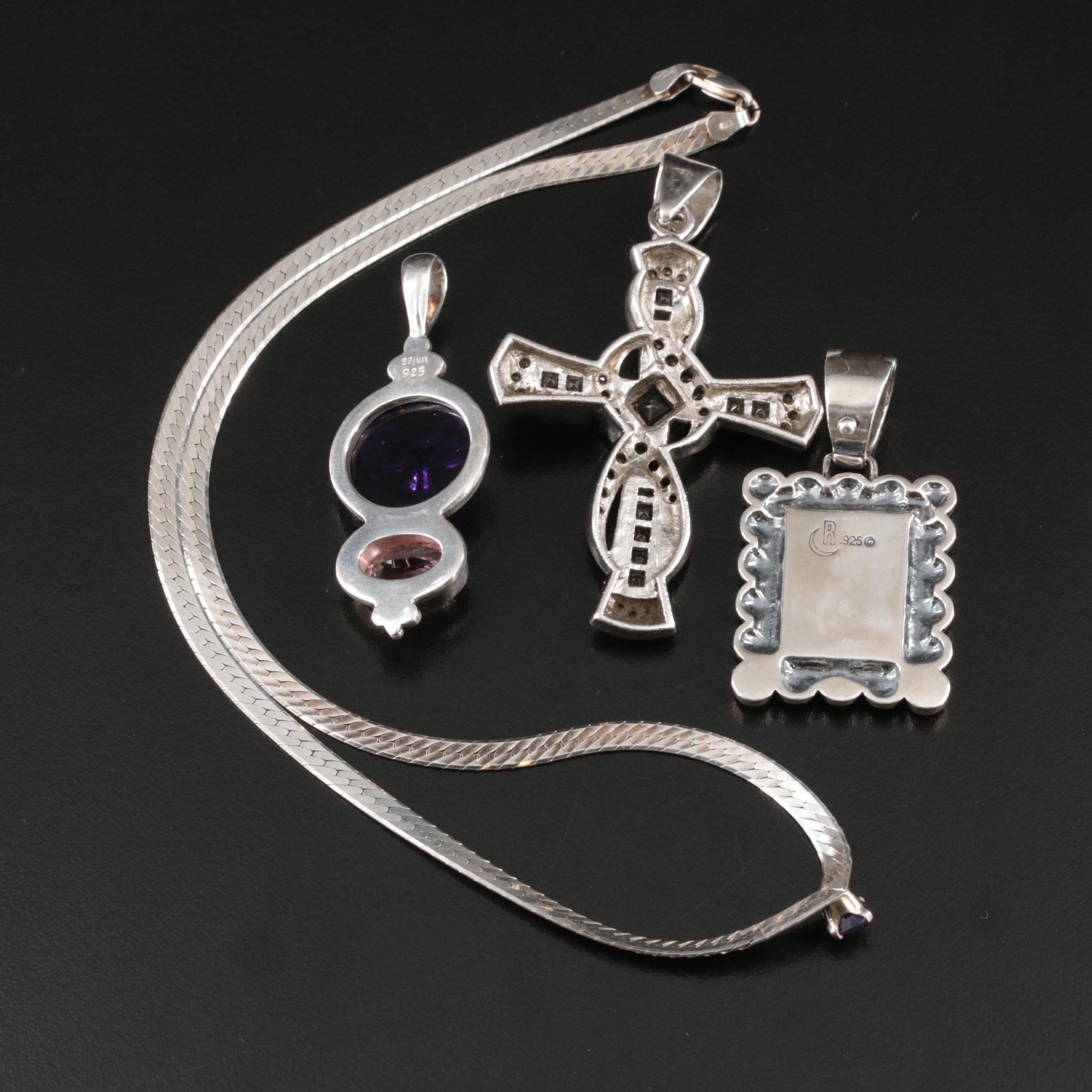 Necklace and Pendants Including Sajen, Italian, Relios and Gemstones