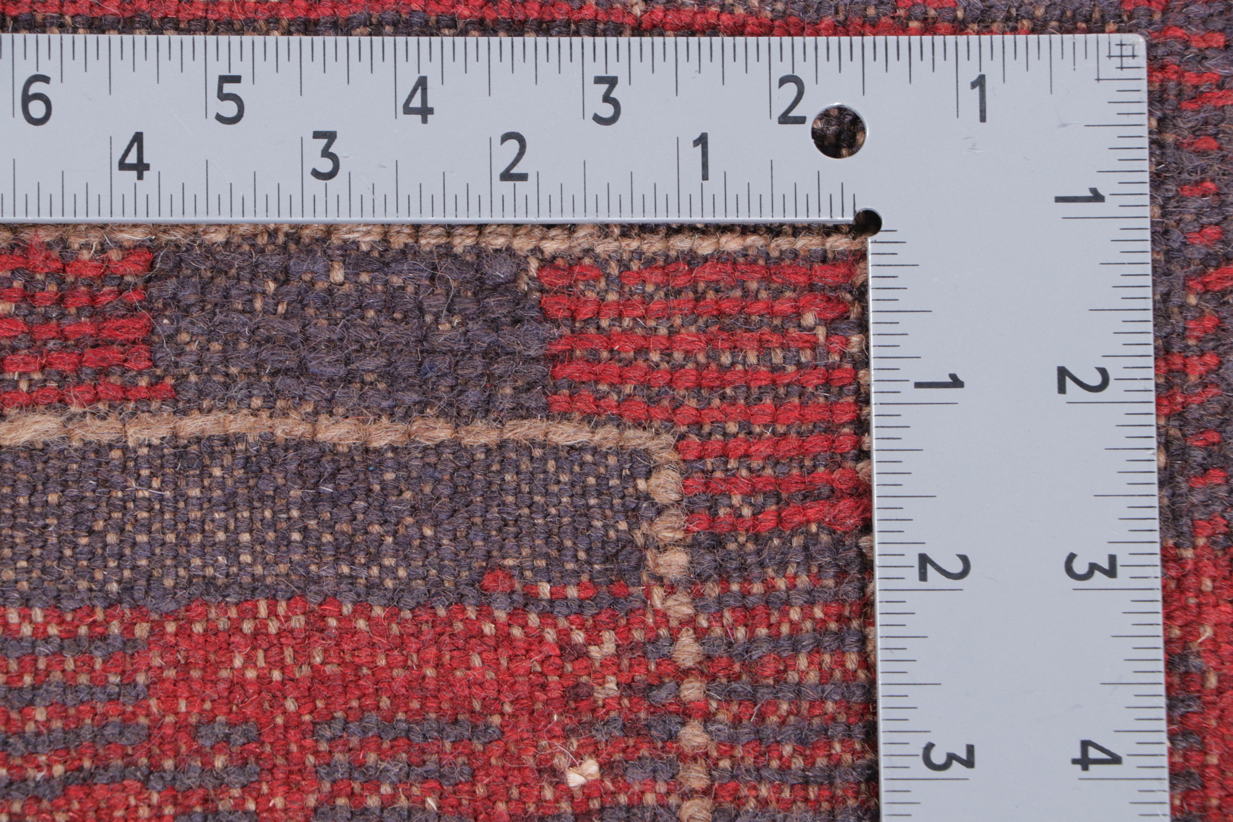 1'10 x 8' Hand-Knotted Afghan Kunduz Carpet Runner