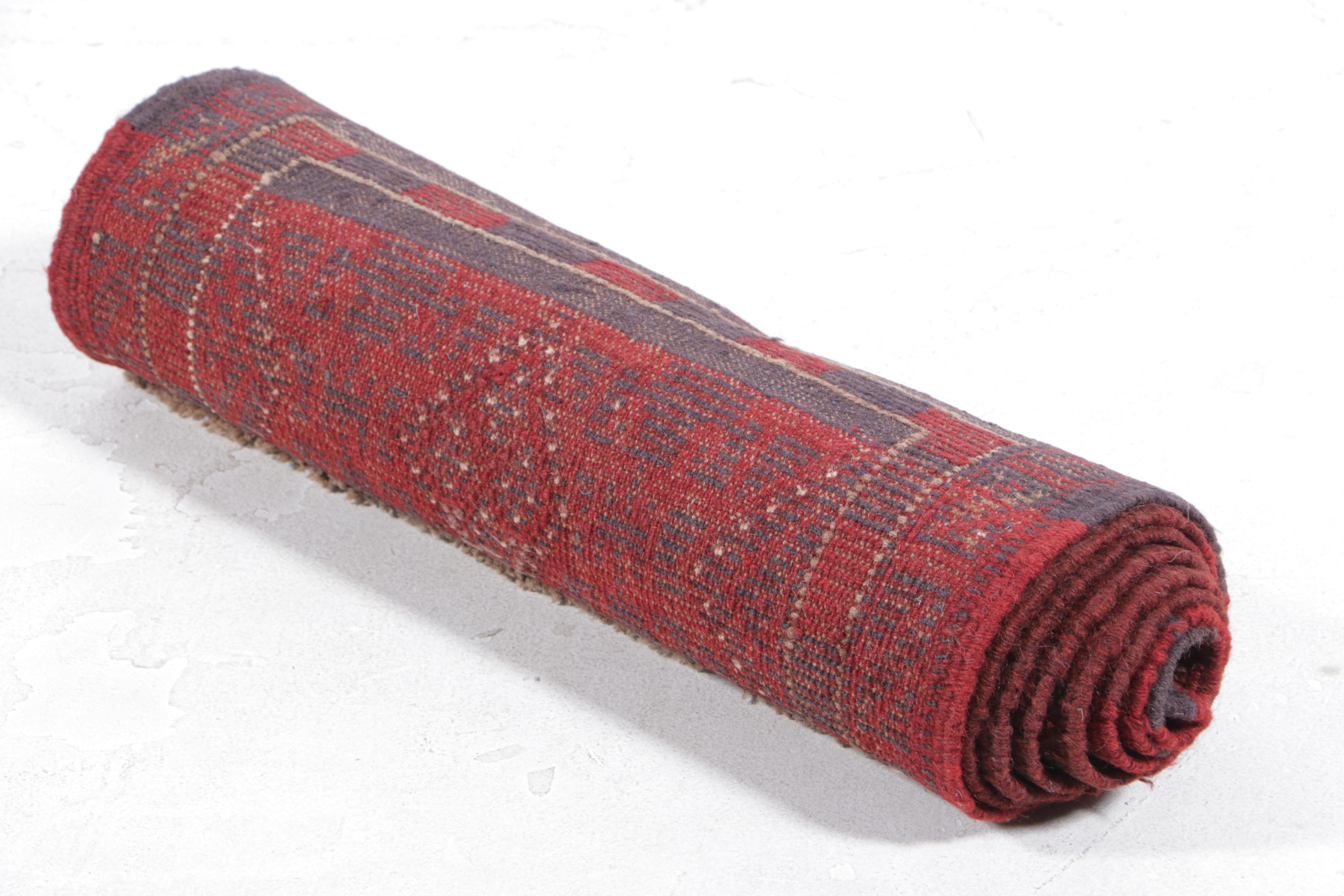 1'10 x 8' Hand-Knotted Afghan Kunduz Carpet Runner