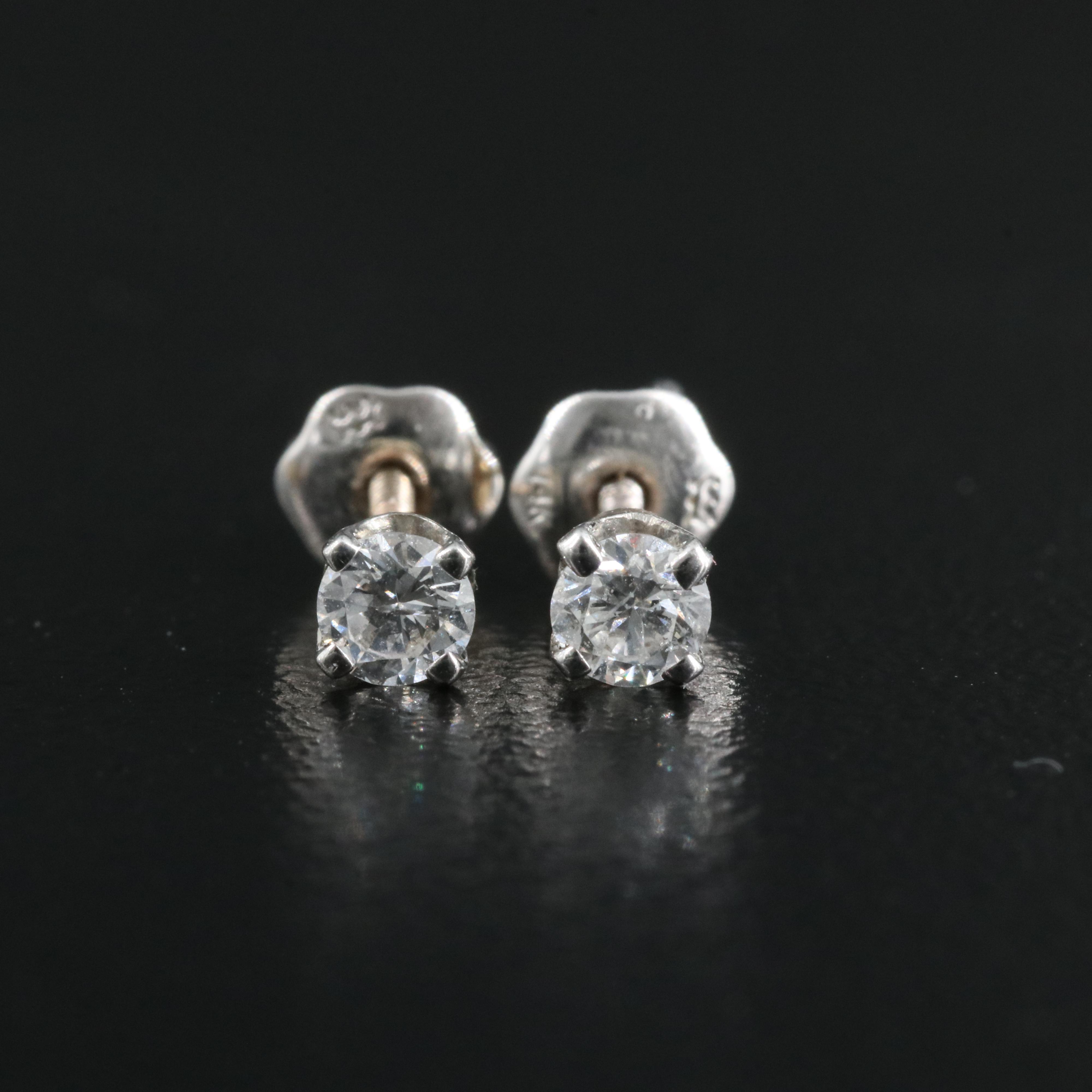 14K 0.20 CTW Diamond Stud Earrings