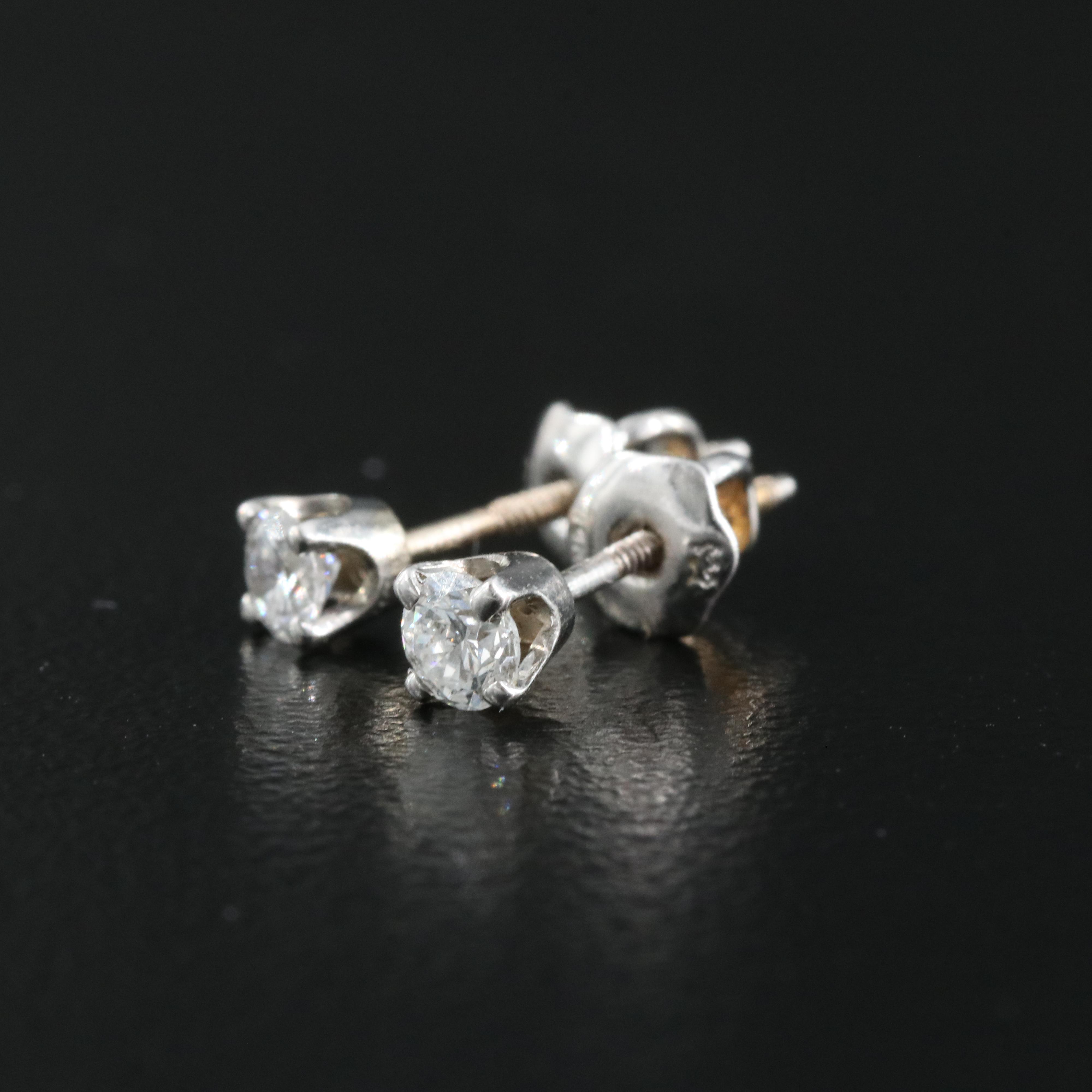 14K 0.20 CTW Diamond Stud Earrings
