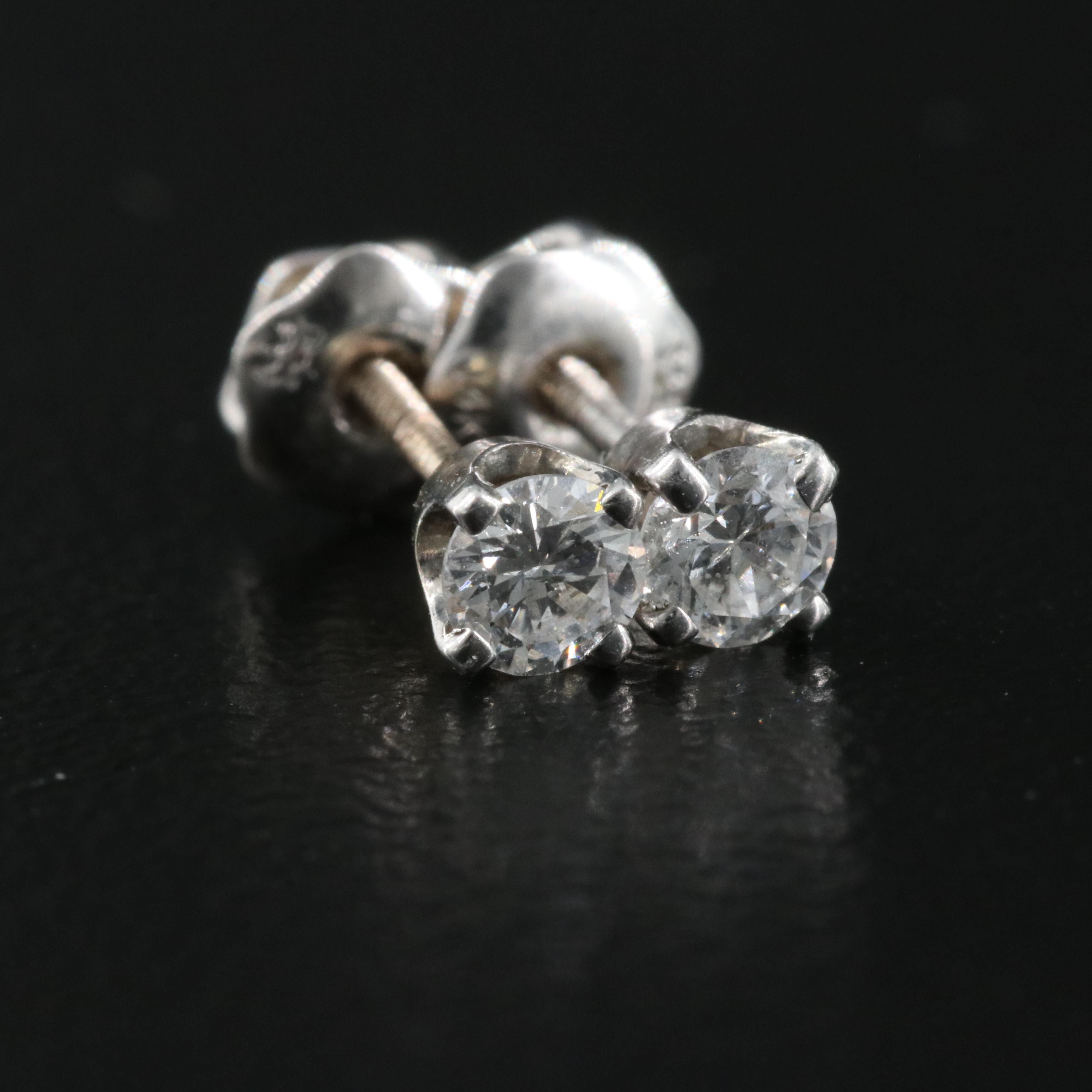 14K 0.20 CTW Diamond Stud Earrings