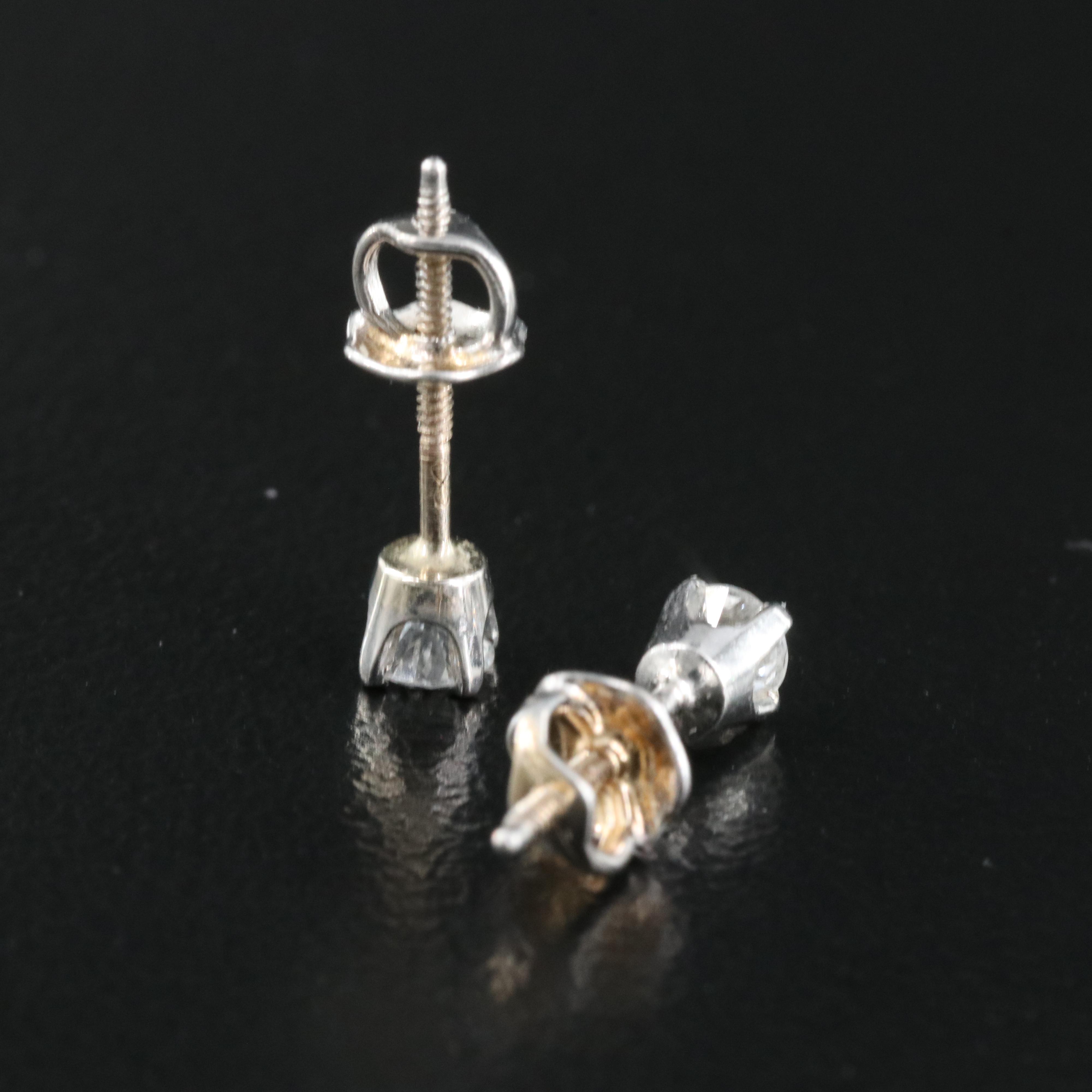 14K 0.20 CTW Diamond Stud Earrings
