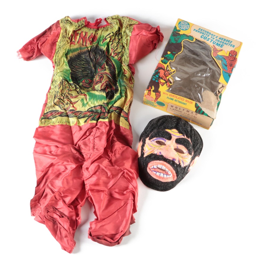 Ben Cooper Saturday's Heroes "Wolfman" Child's Halloween Costume, Late 20th C.