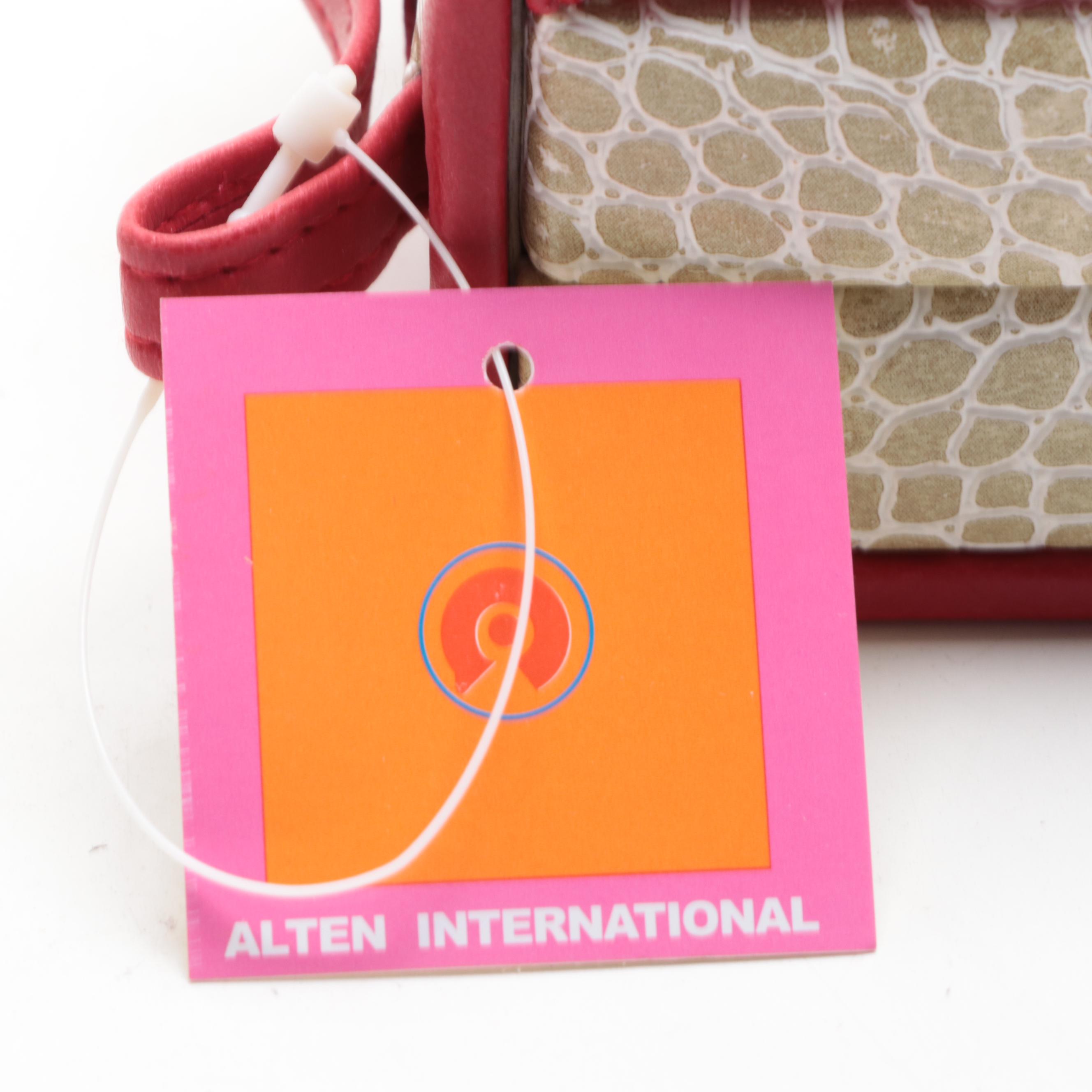 Alten International Alligator Embossed Vinyl Jewelry Cases