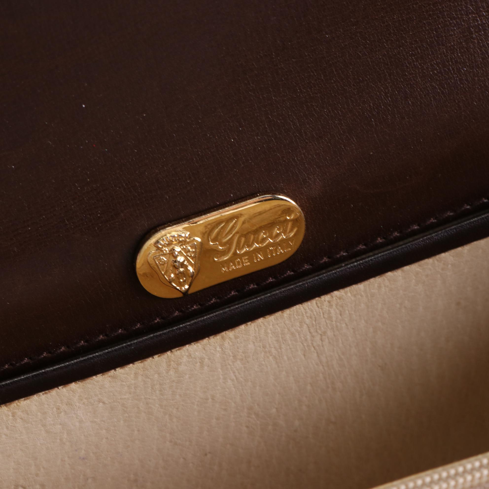 Gucci Leather Flap Shoulder Bag