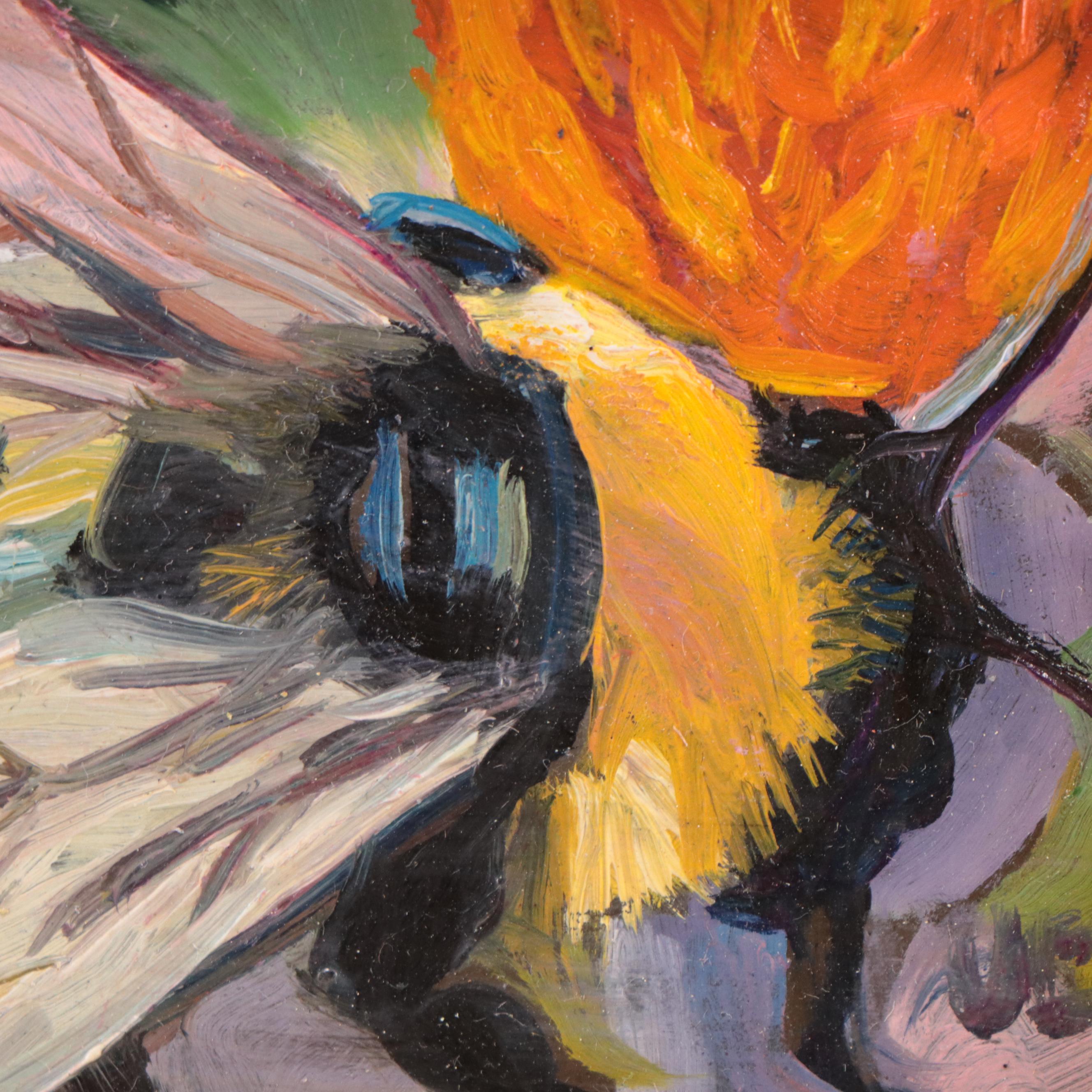 Jeff Claudio Oil Painting "The Busy Bee"