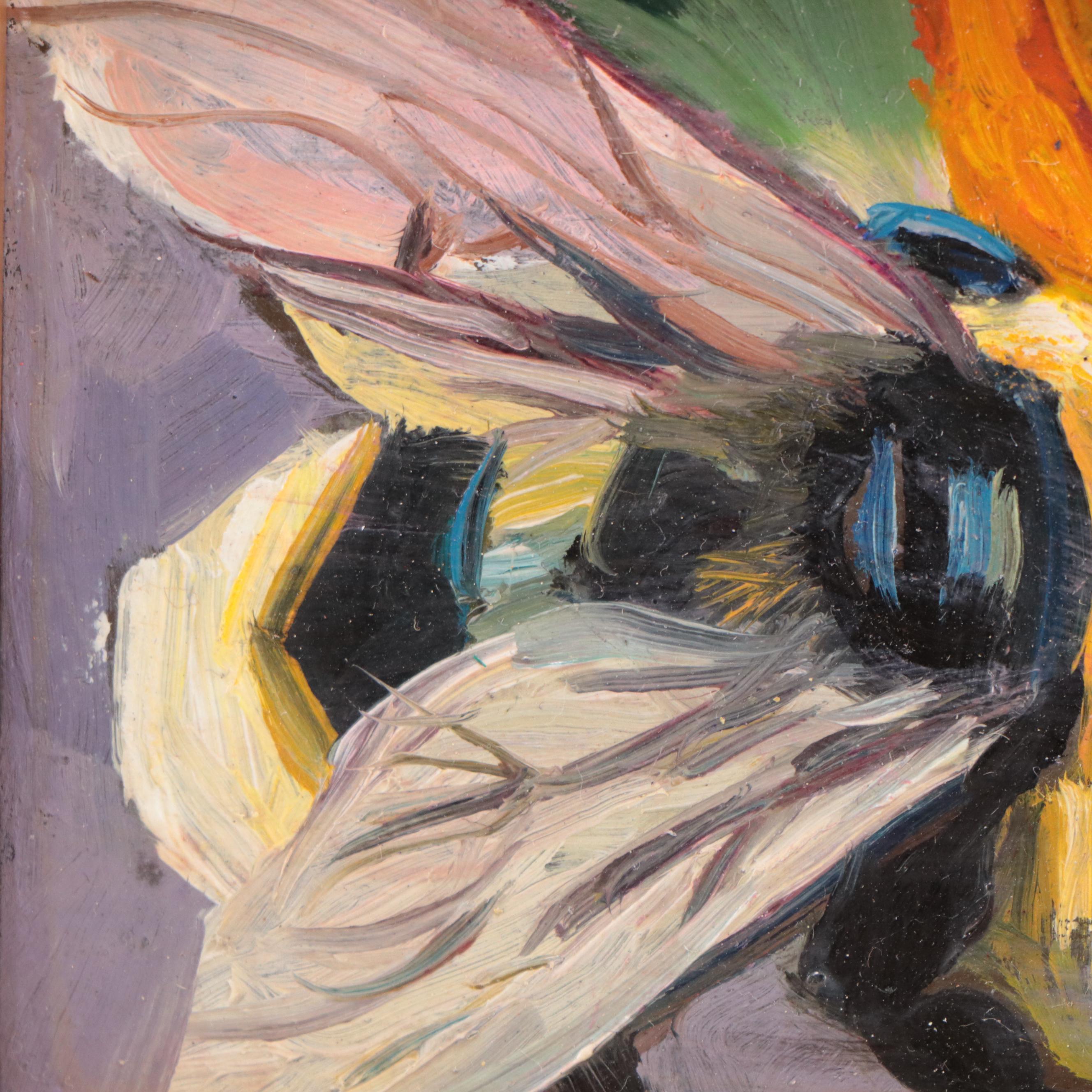 Jeff Claudio Oil Painting "The Busy Bee"