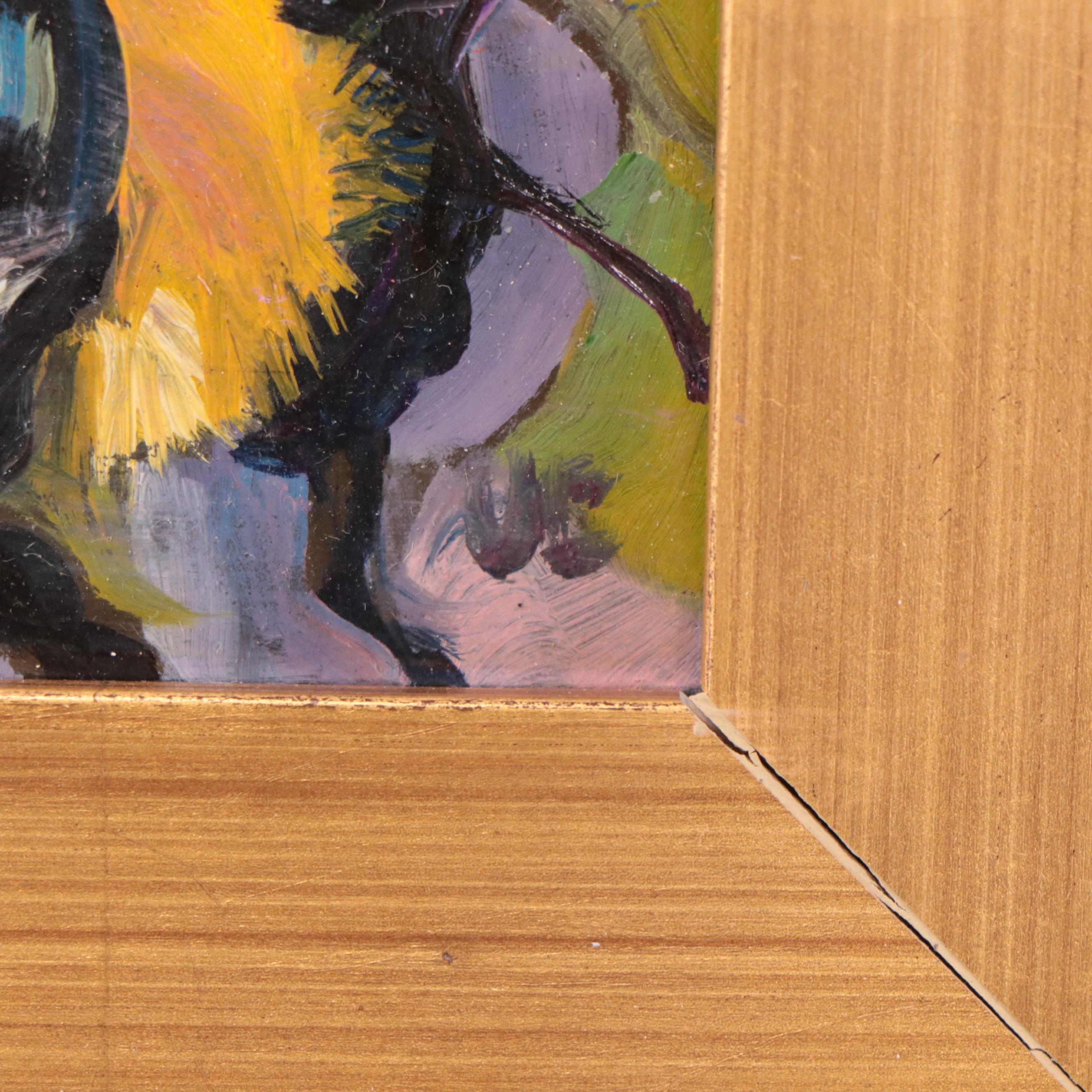 Jeff Claudio Oil Painting "The Busy Bee"