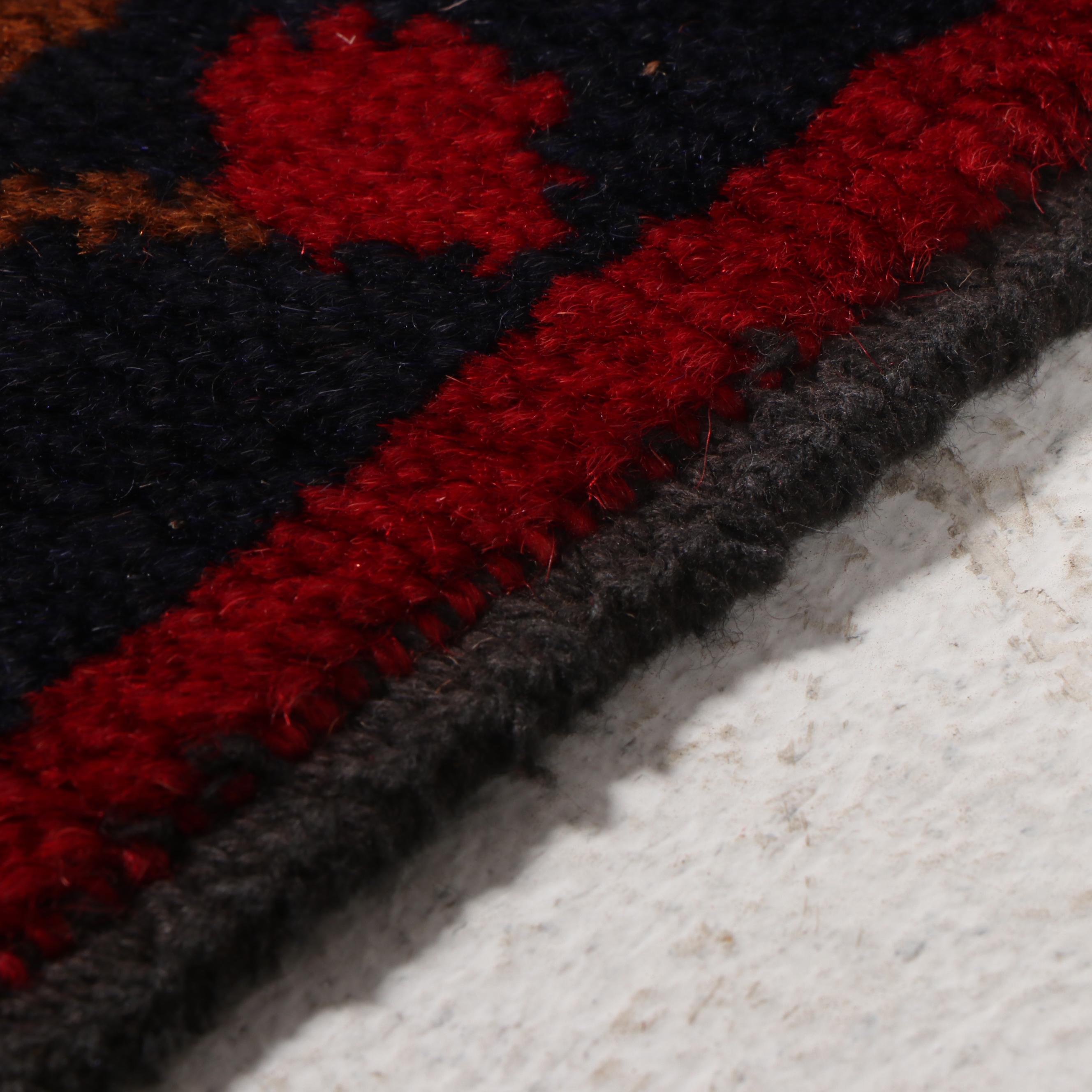 2'10 x 4'10 Hand-Knotted Afghan Pictorial War Accent Rug