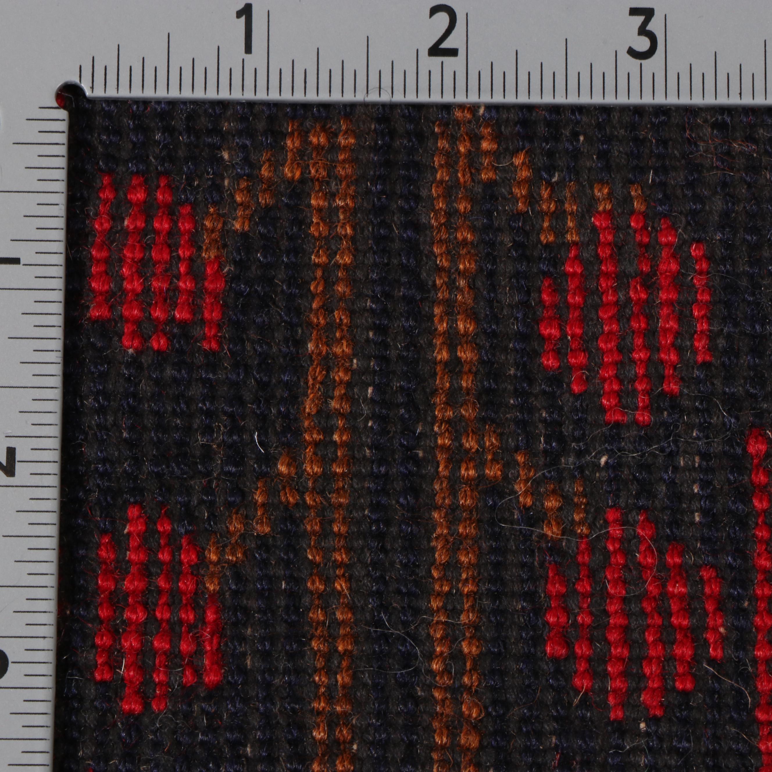 2'10 x 4'10 Hand-Knotted Afghan Pictorial War Accent Rug